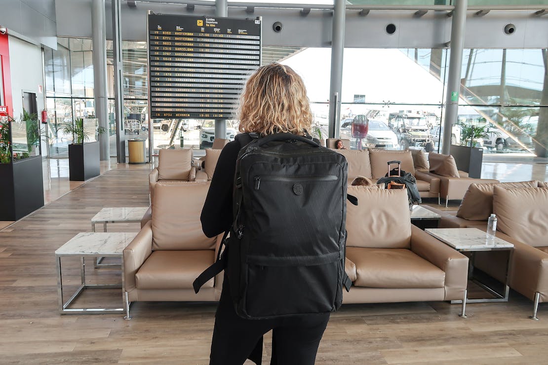 Tortuga Outbreaker Backpack In Valencia Airport, Spain