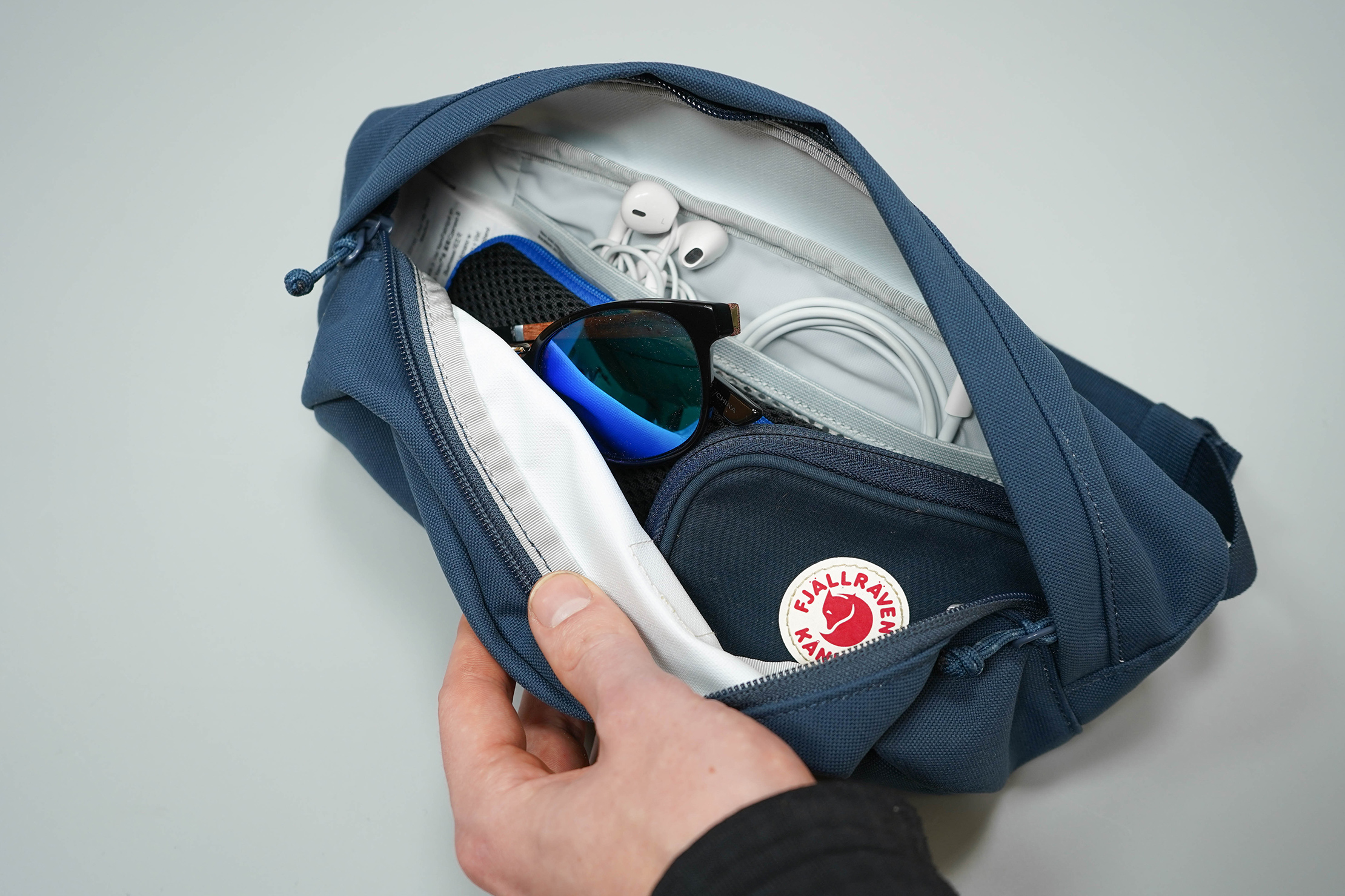 Fjallraven Ulvo Hip Pack Medium Main Compartment Packed