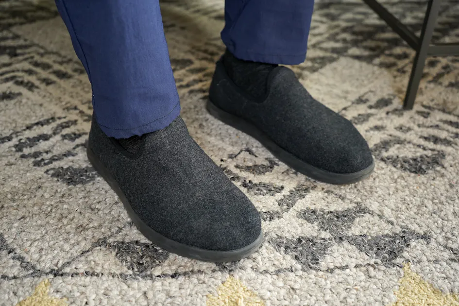 Allbirds‎ Wool Loungers Woven Slip On Shoes Slippers Men\'s Size 10 Hush Blue Allbirds Mens Wool Loungers Woven Slip On | Mercari main image 2
