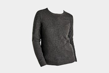 WoolOvers Cashmere and Merino Crew Neck Knitted Sweater