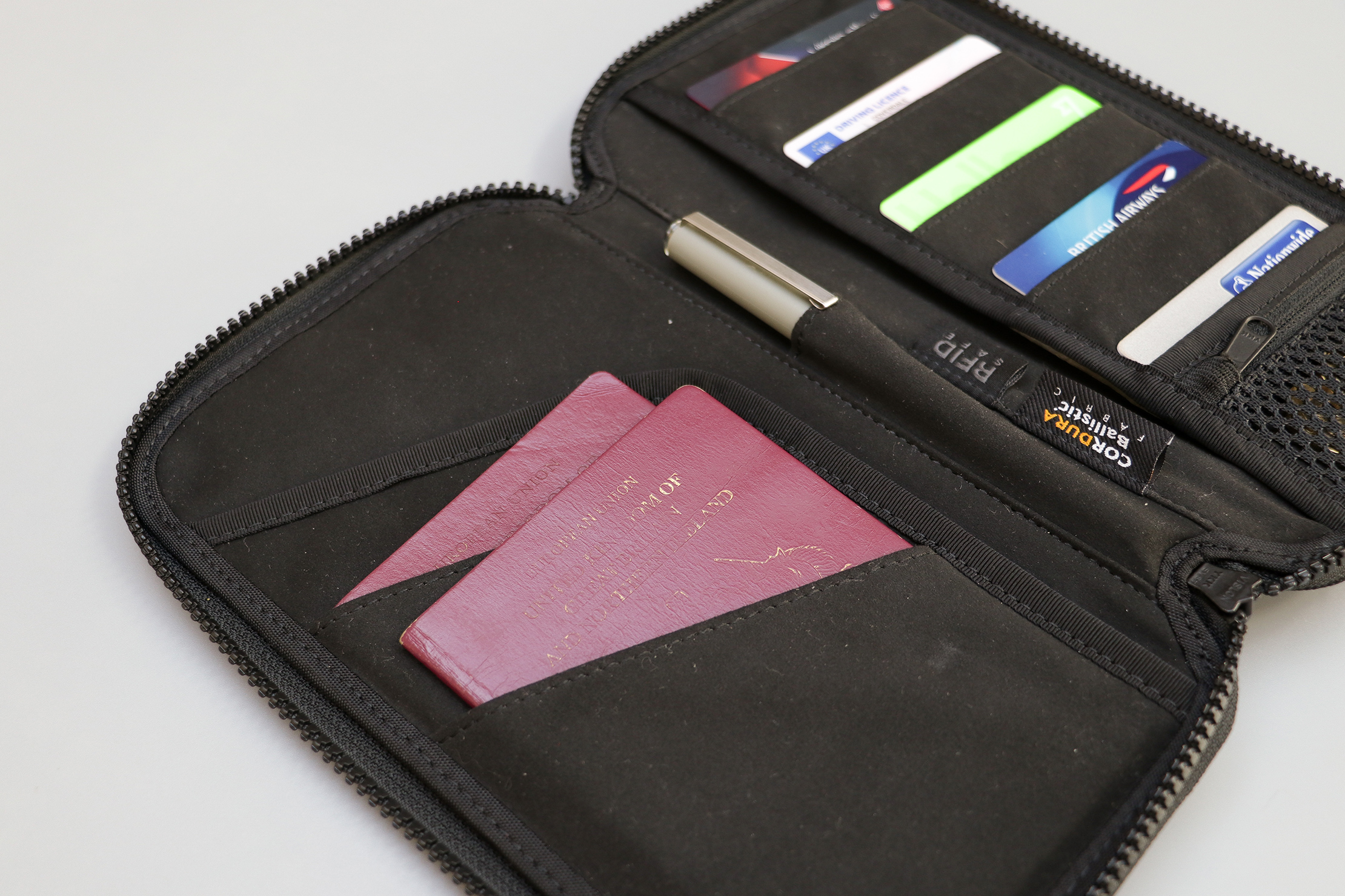 Aer Travel Zip Wallet Passport Sleeve