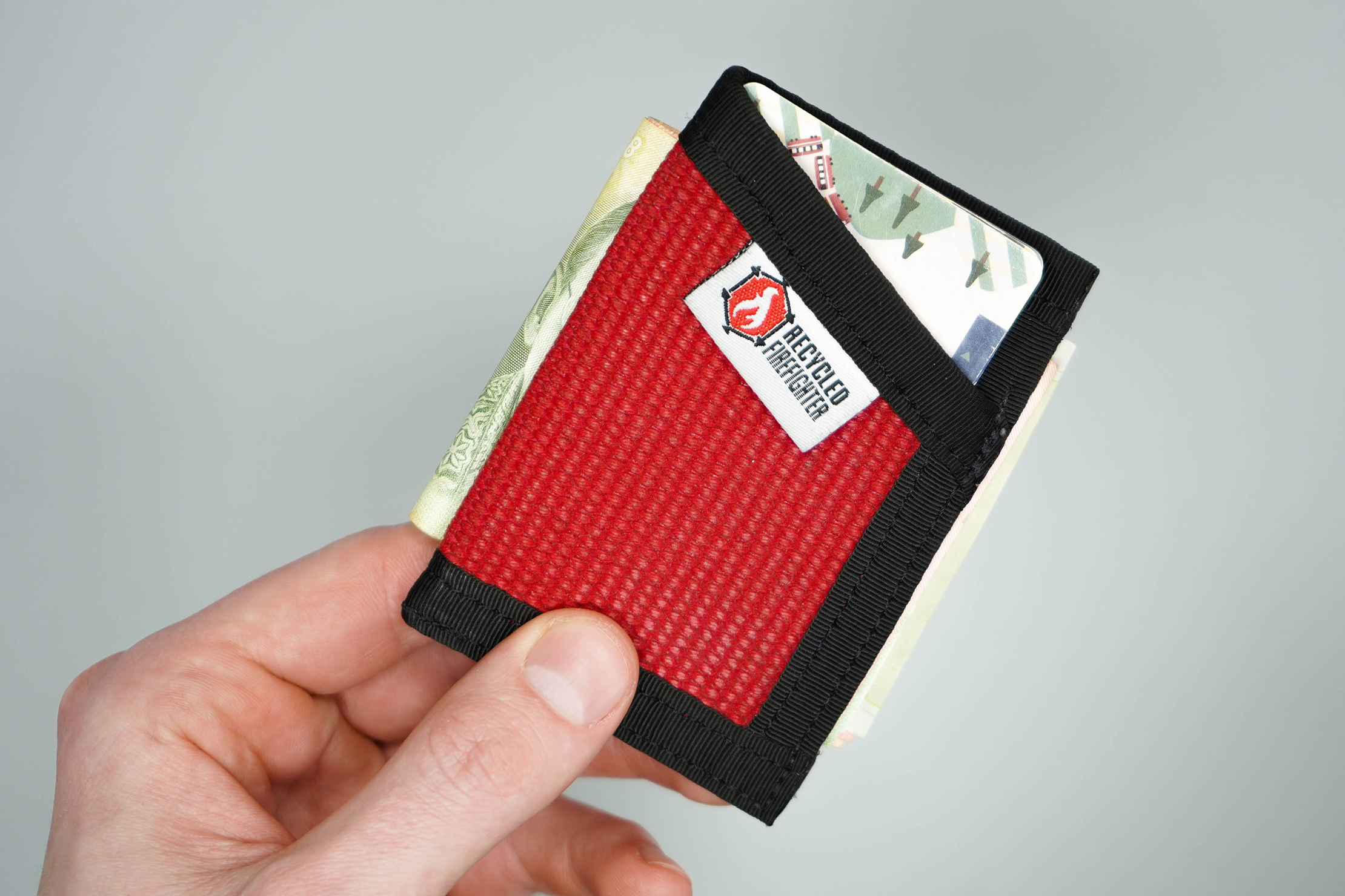 Recycled Firefighter The Fire Hose Sergeant Wallet Cards