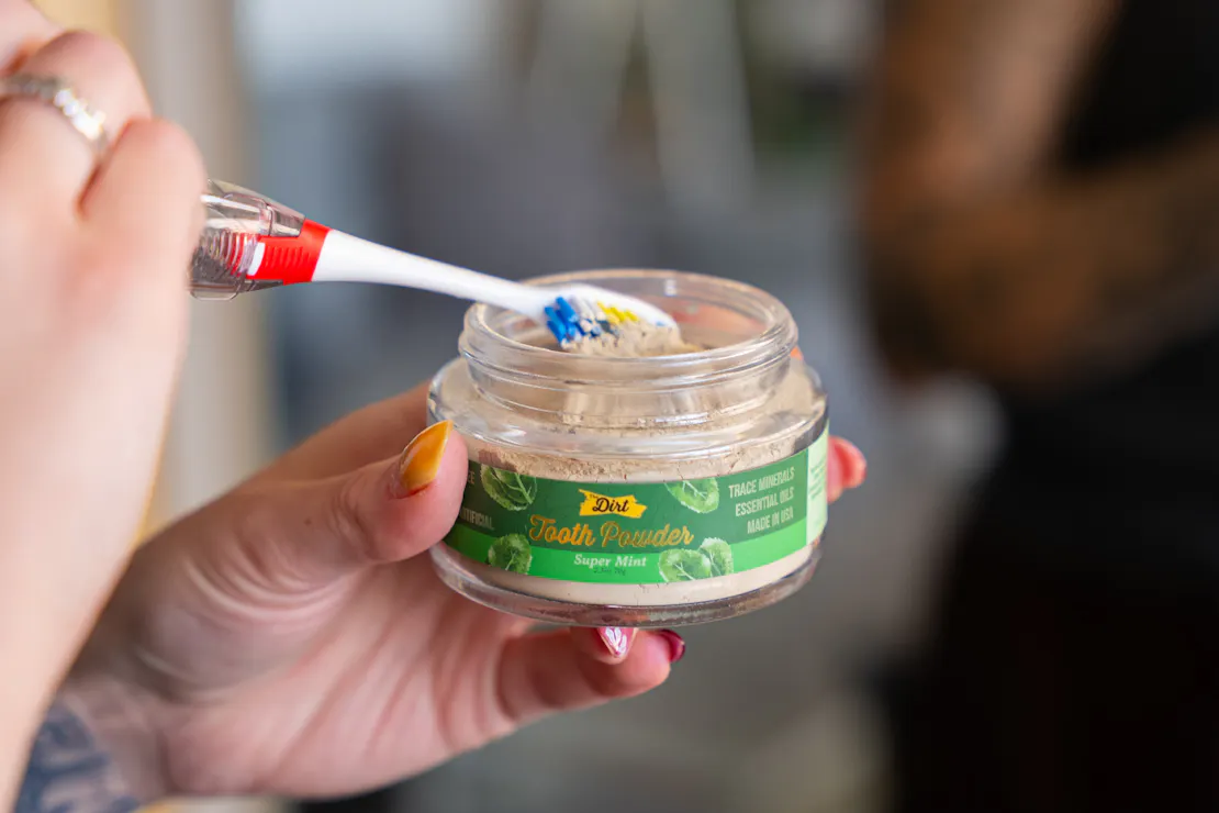 The Dirt All Natural Tooth Brushing Powder