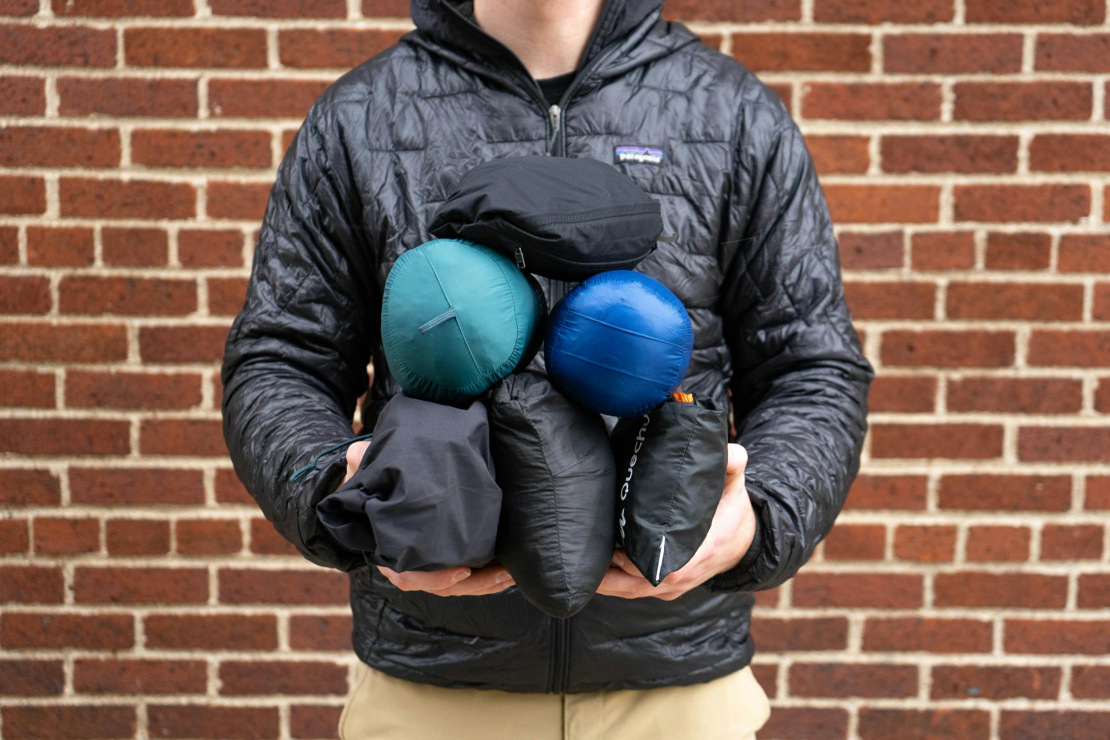 travel rain jacket in a pouch