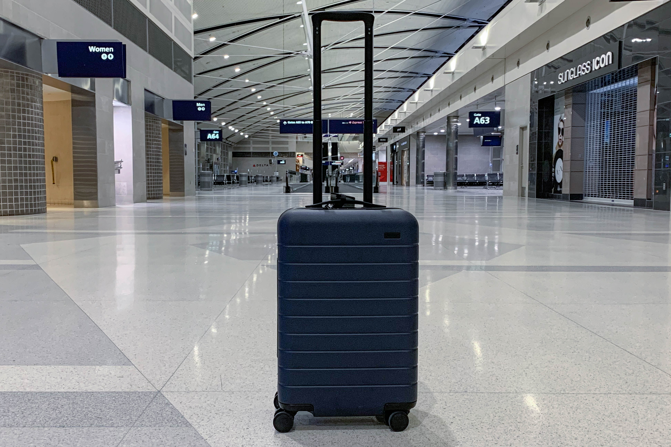 away luggage silver