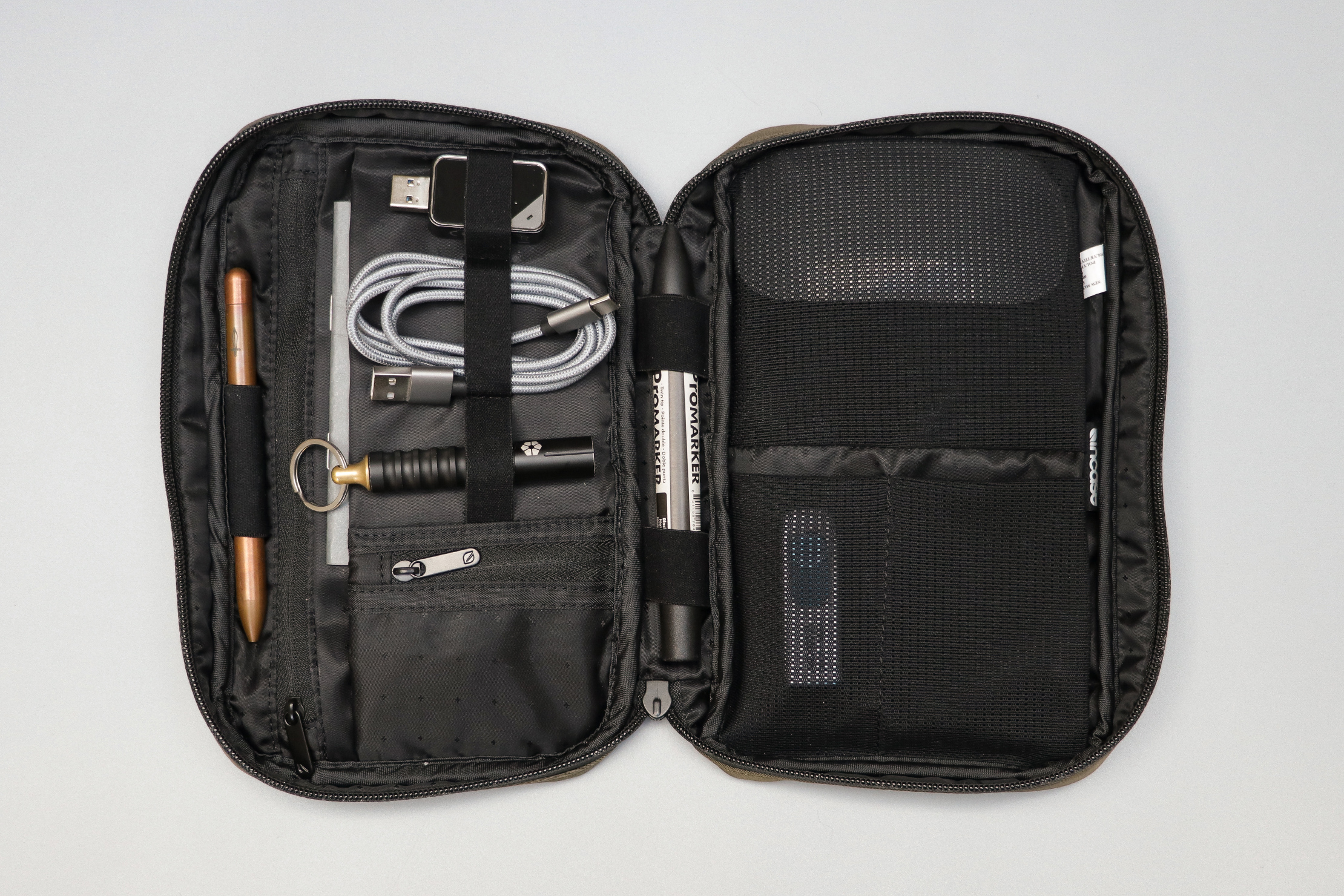 Incase Nylon Accessory Organizer Clamshell Open