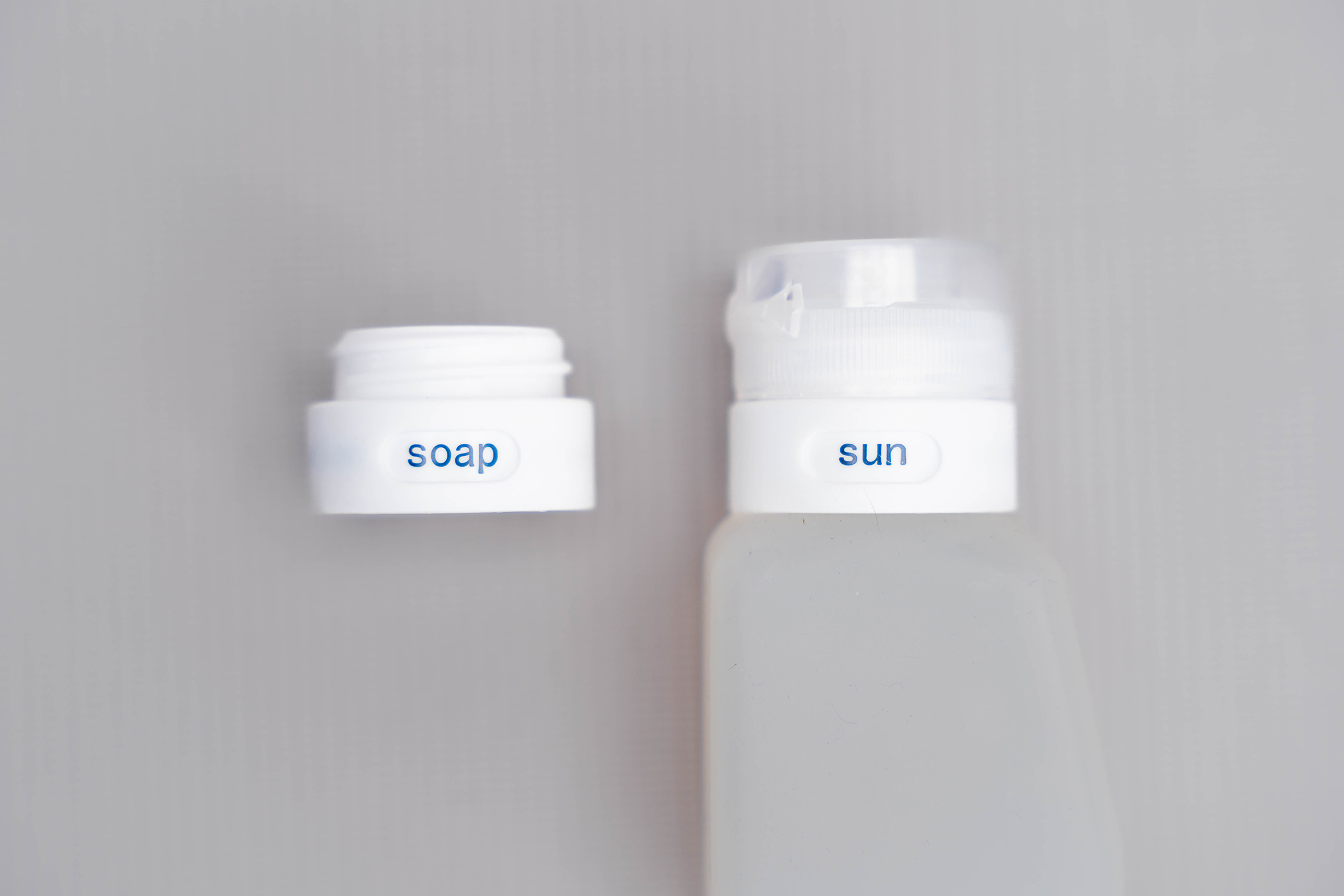 Gravel Soft 3oz Liquid Bottles Lid Label