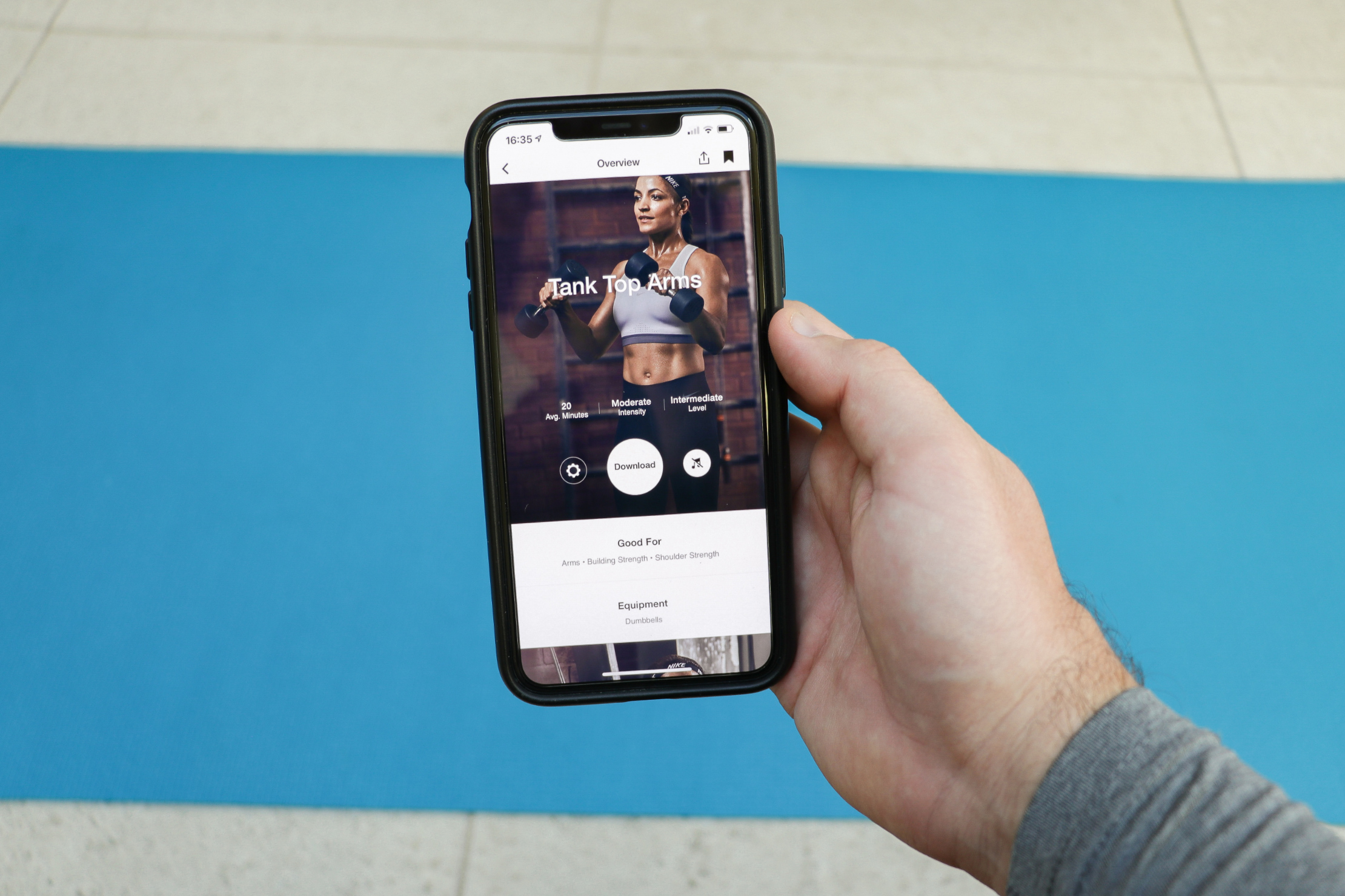 iPhone Nike Training Club App