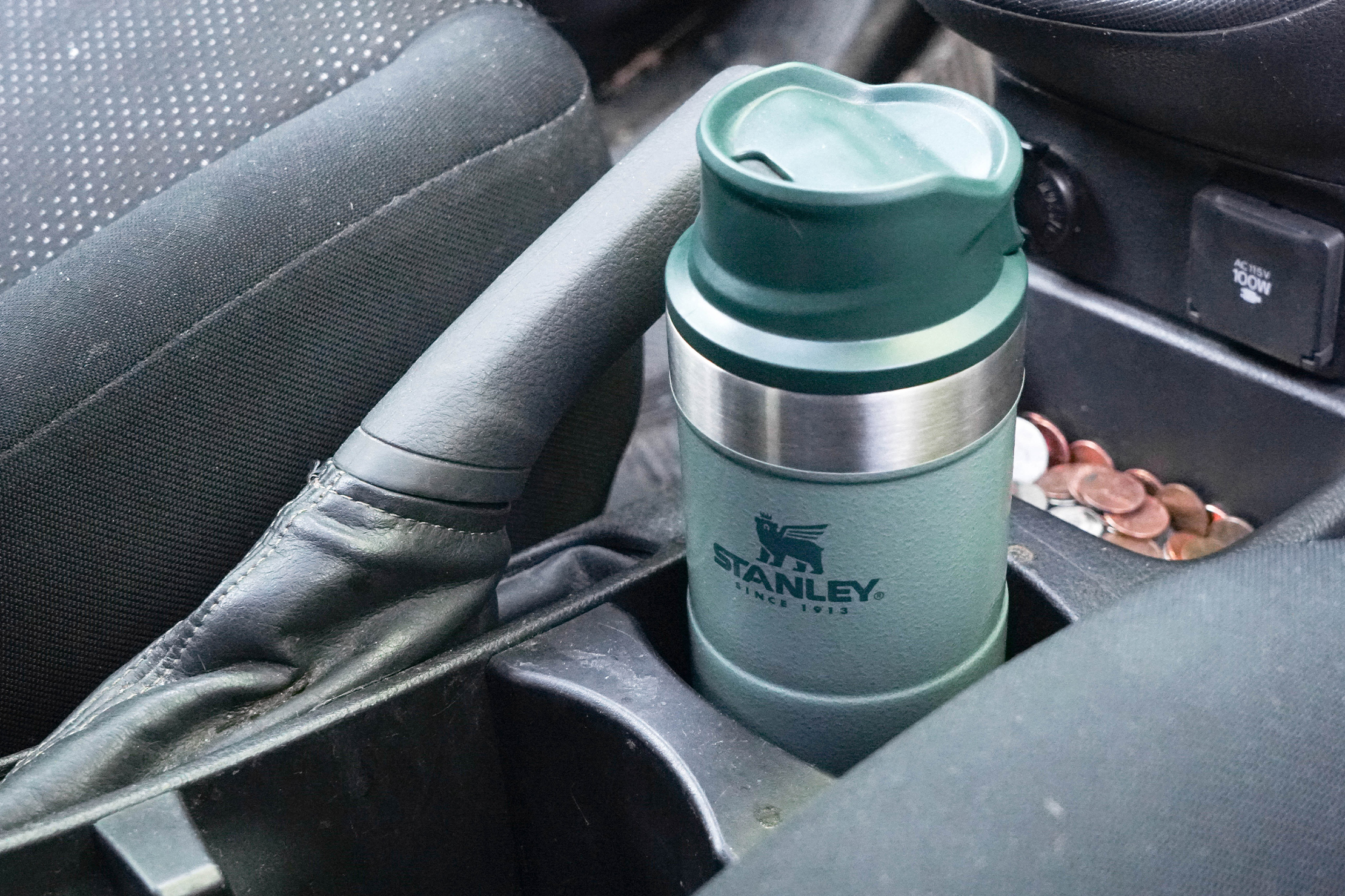 Stanley Classic Trigger-Action Travel Mug 12oz in Cup Holder