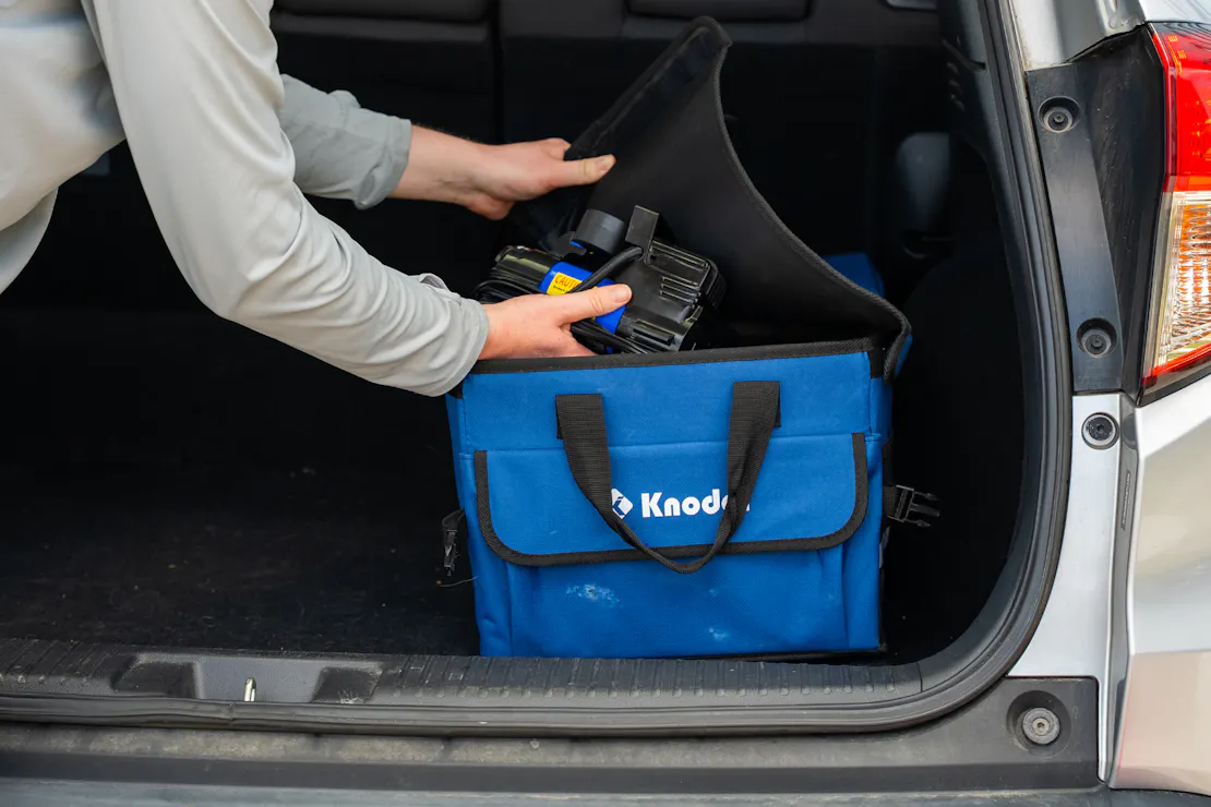 K KNODEL Car Trunk Organizer with Lid