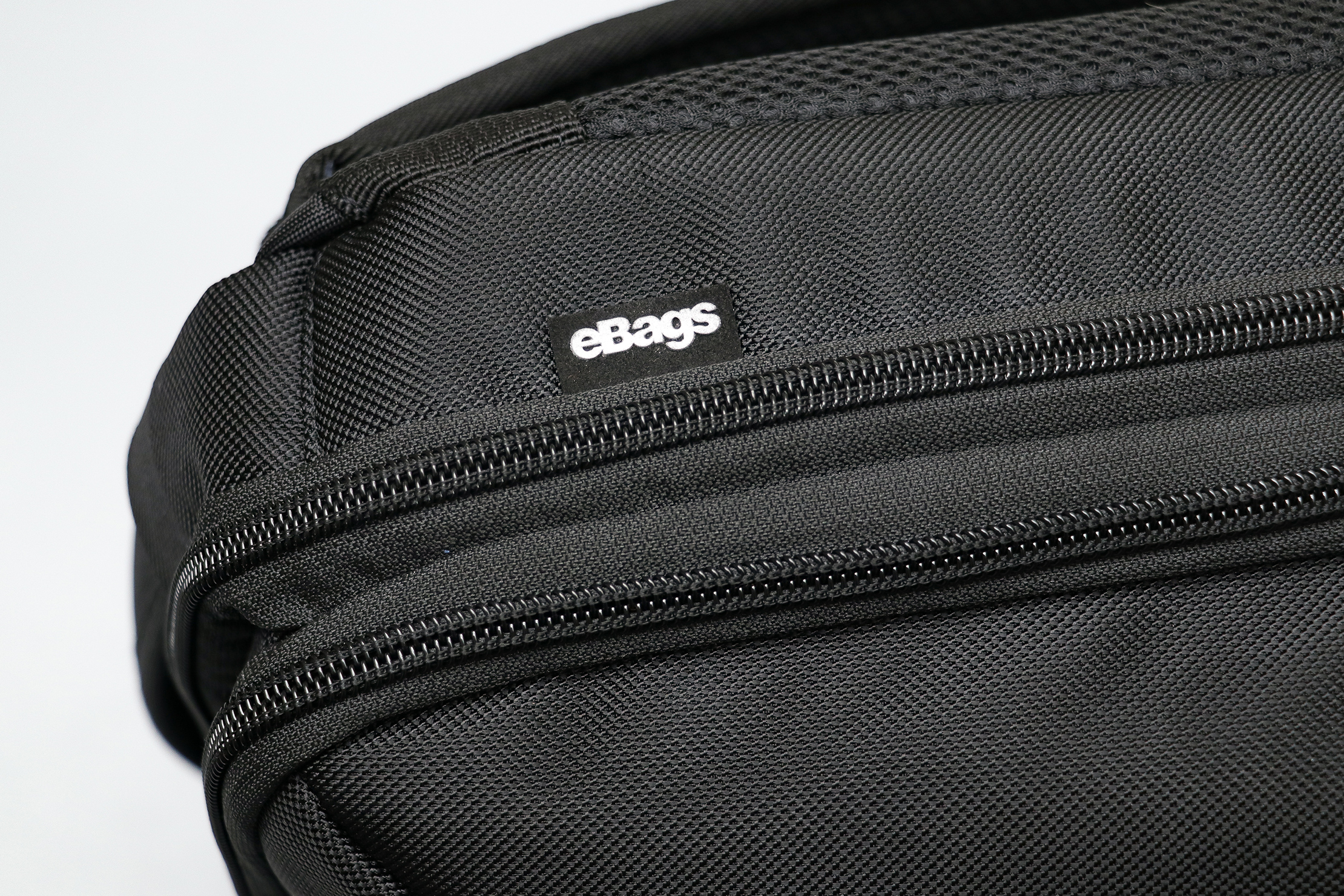 eBags Pro Slim Laptop Backpack Material and Logo