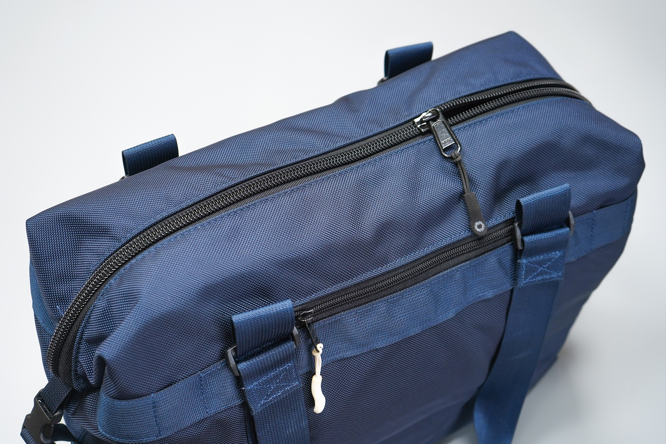 DSPTCH Utility Tote | Attach the shoulder strap to any of these four mounting points