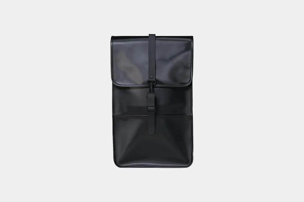 rains backpack dupe Rains Texel Tote in Black for 139 ready staple for commuting on bike or by foot RAINS Rucksack for Men and