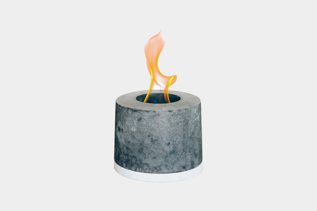 FLIKR Fire Personal Concrete Fireplace