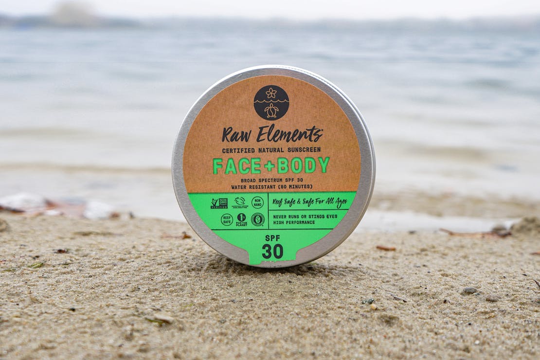 Raw Elements Face + Body Tin SPF 30 Sunscreen