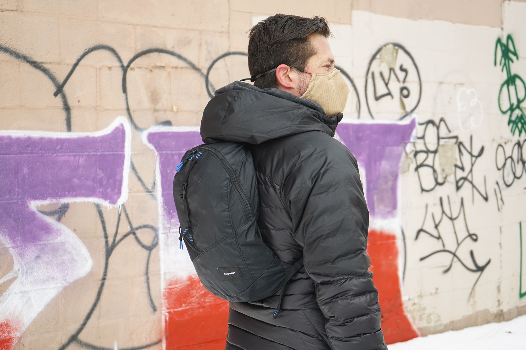 Sandqvist Erland Packable Ziptop Backpack | Carrying the backpack around an exciting new city