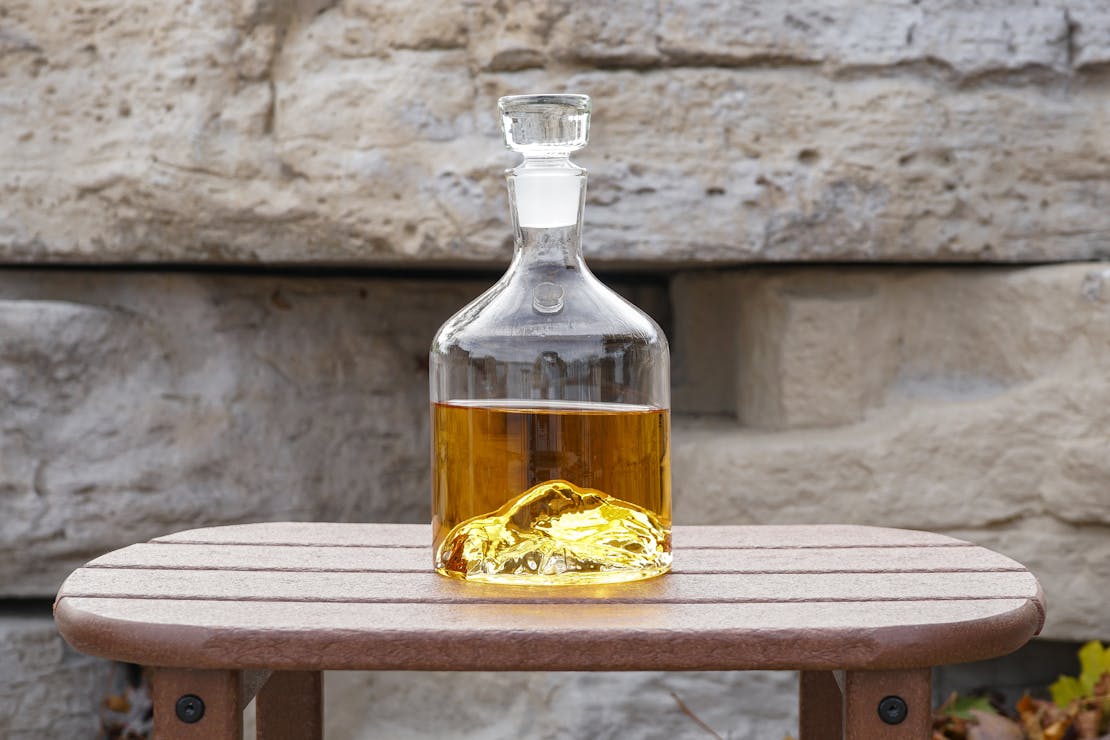 Whiskey Peaks Mountain Decanter