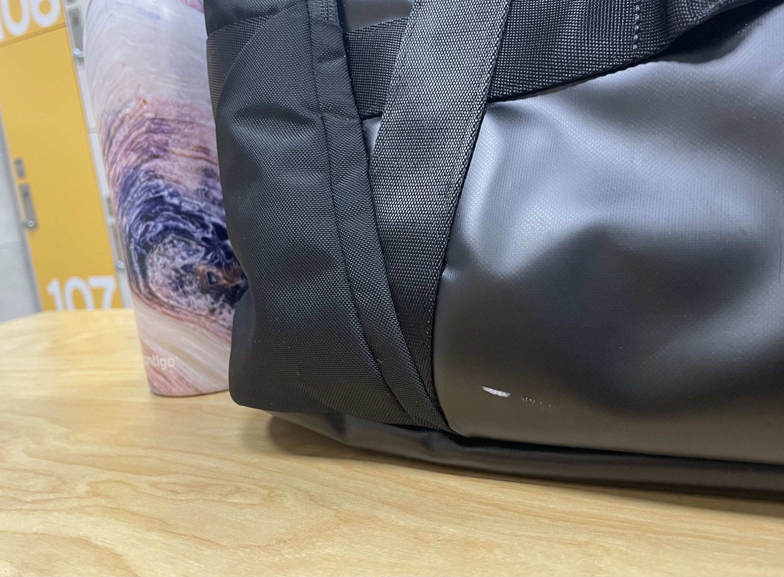 Mysterious Scratch on the lululemon More Miles Duffle