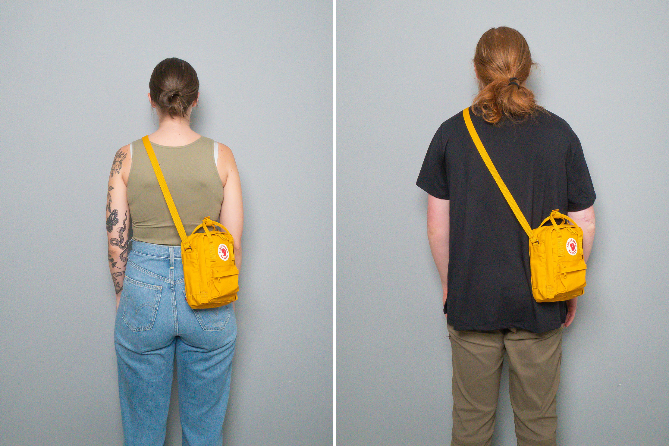 Fjallraven Kanken Sling Shoulder Bag Side By Side