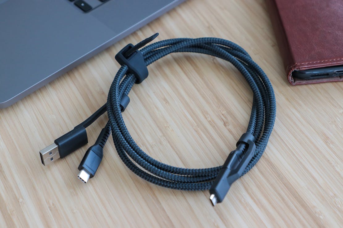Nomad Goods Universal USB-C Cable in workspace