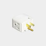 Leviton 692-W Triple Cube Grounding Adapter