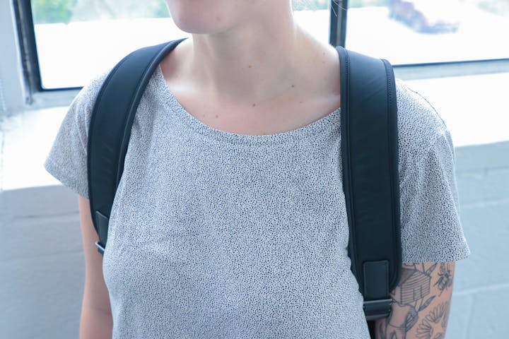 small zip backpack