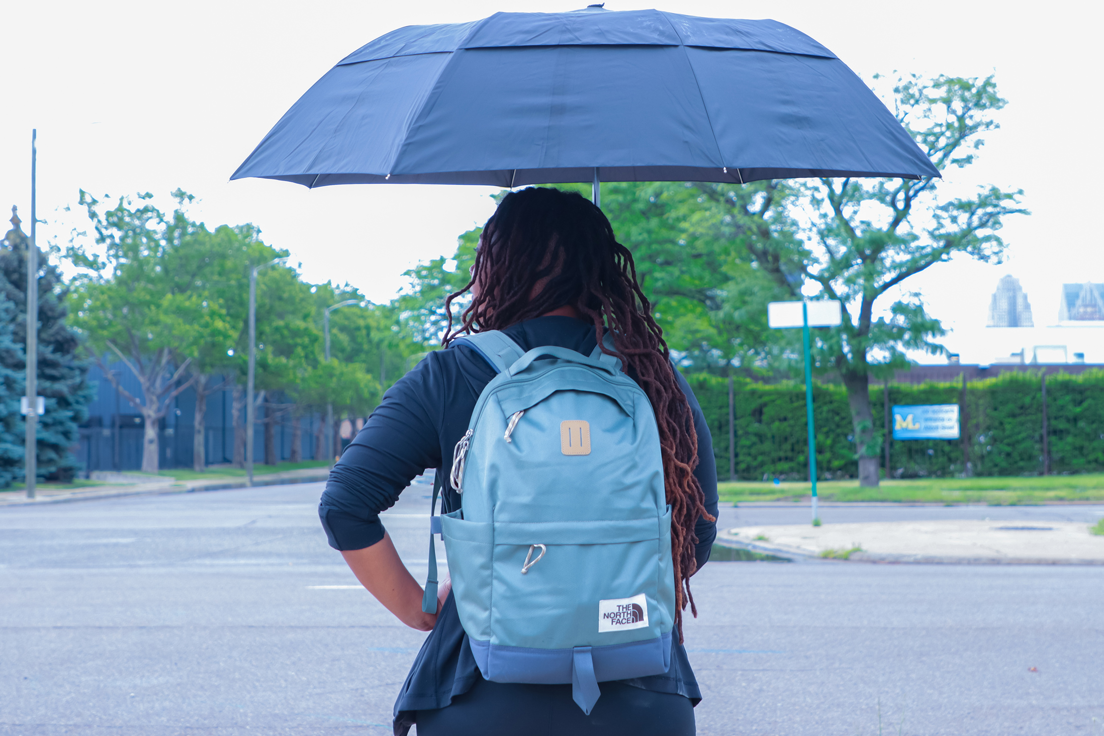 The North Face Daypack with umbrella