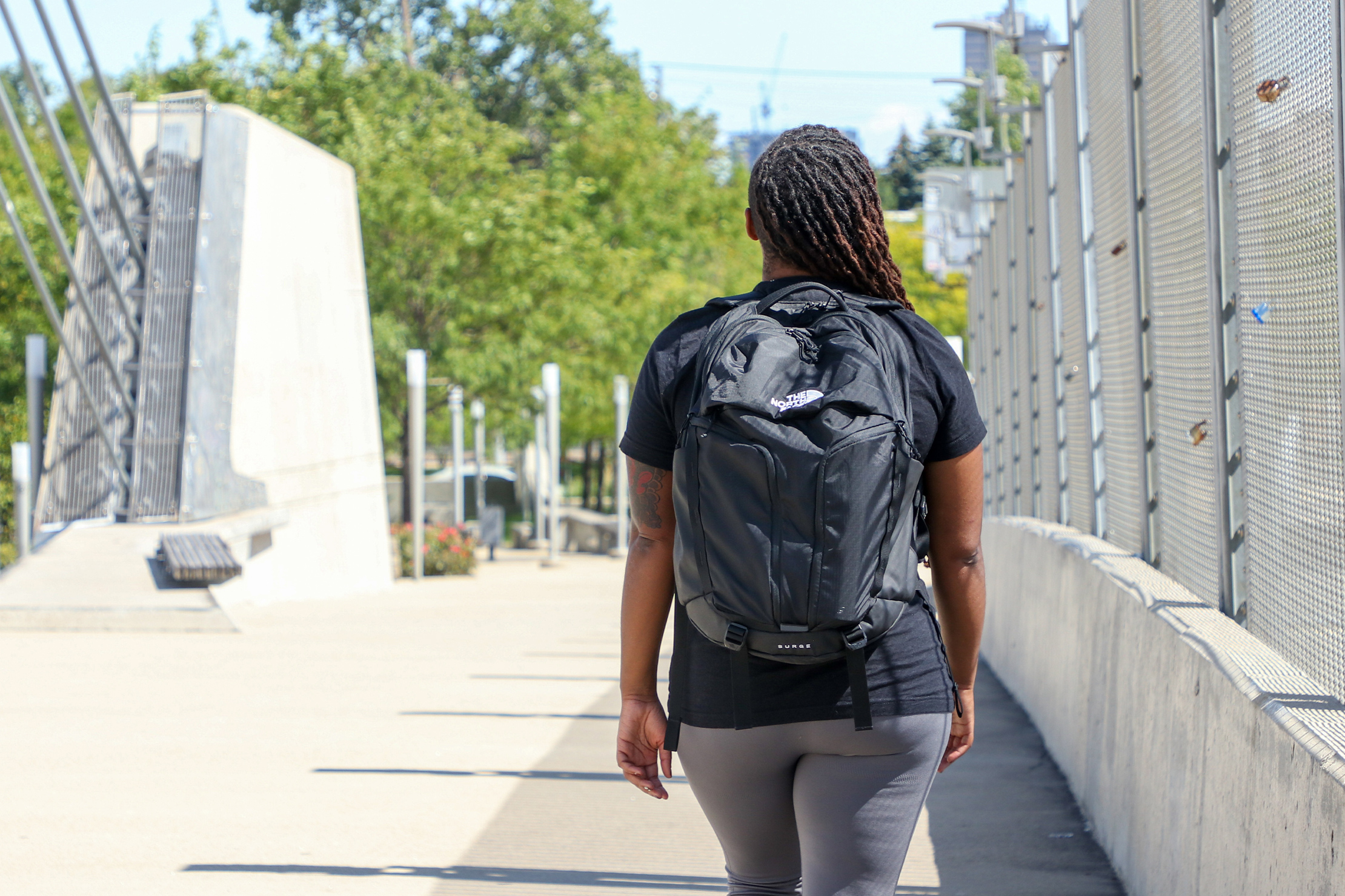 The north face on sale surge backpack review