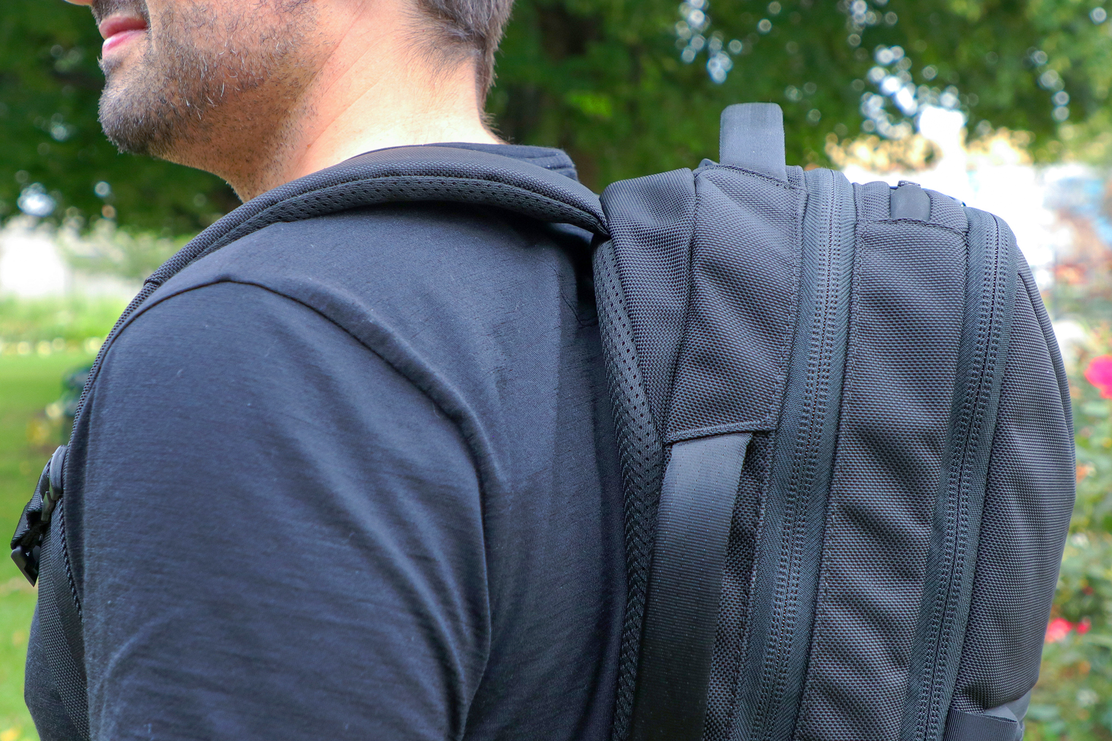 Aer City Pack Shoulder Closeup