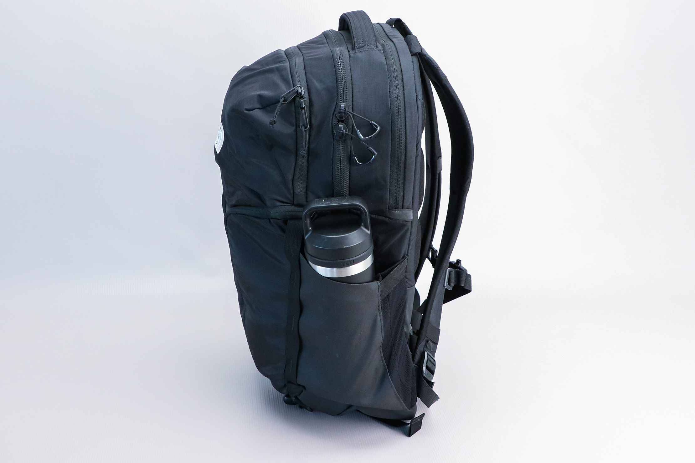 The North Face Surge Backpack water bottle pocket