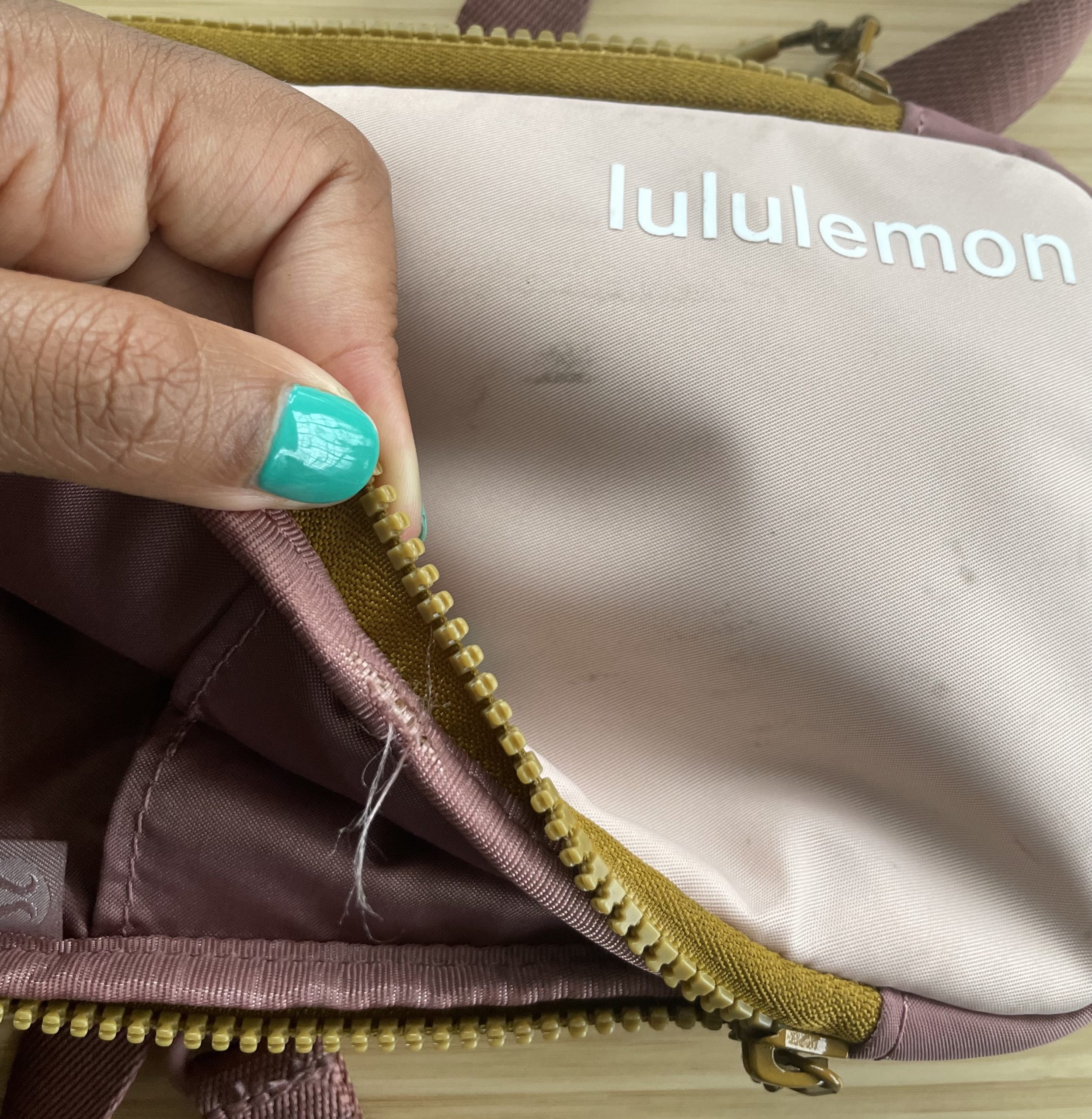 lululemon Easy Access Crossbody Bag fraying