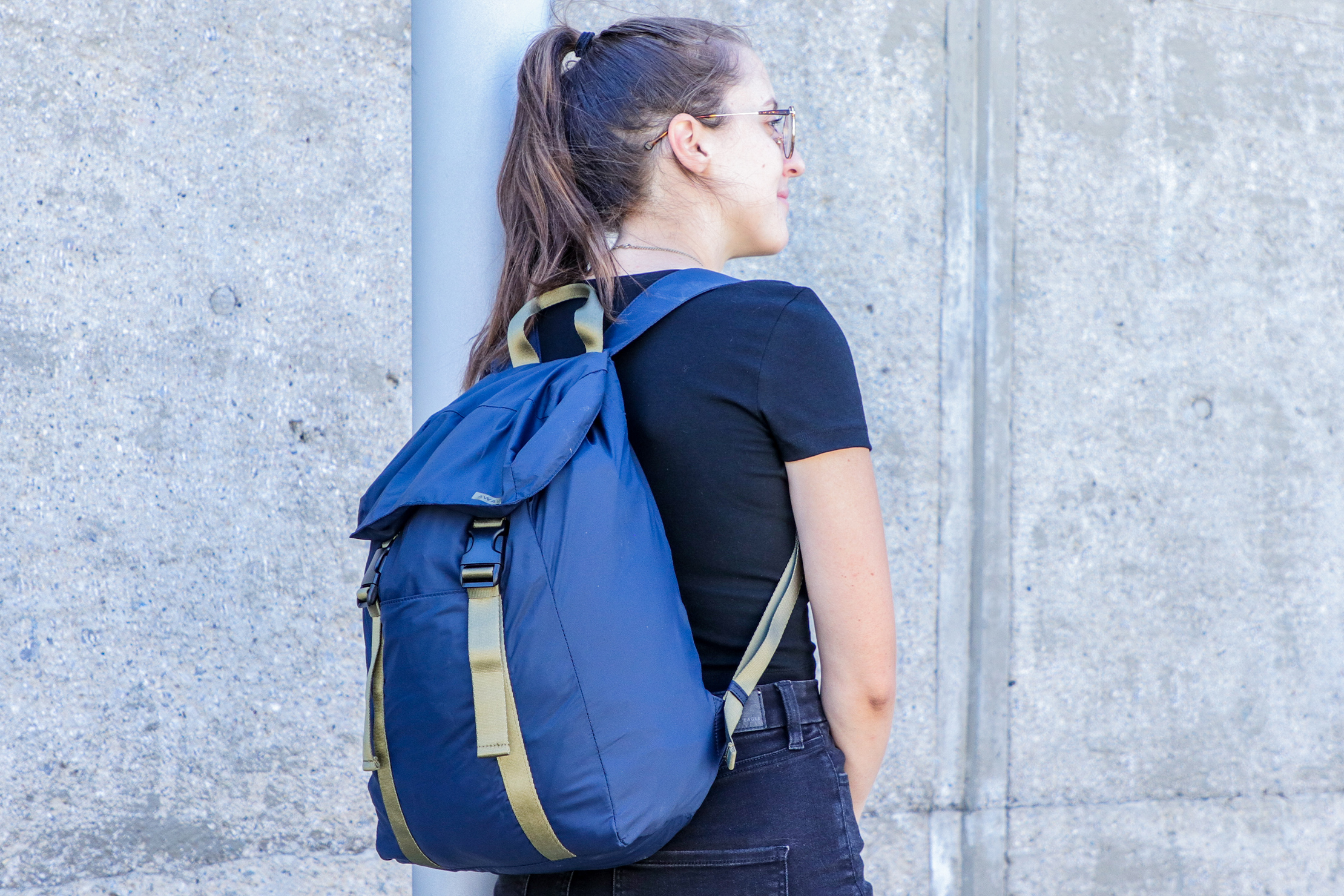 Travel packable outlet backpack