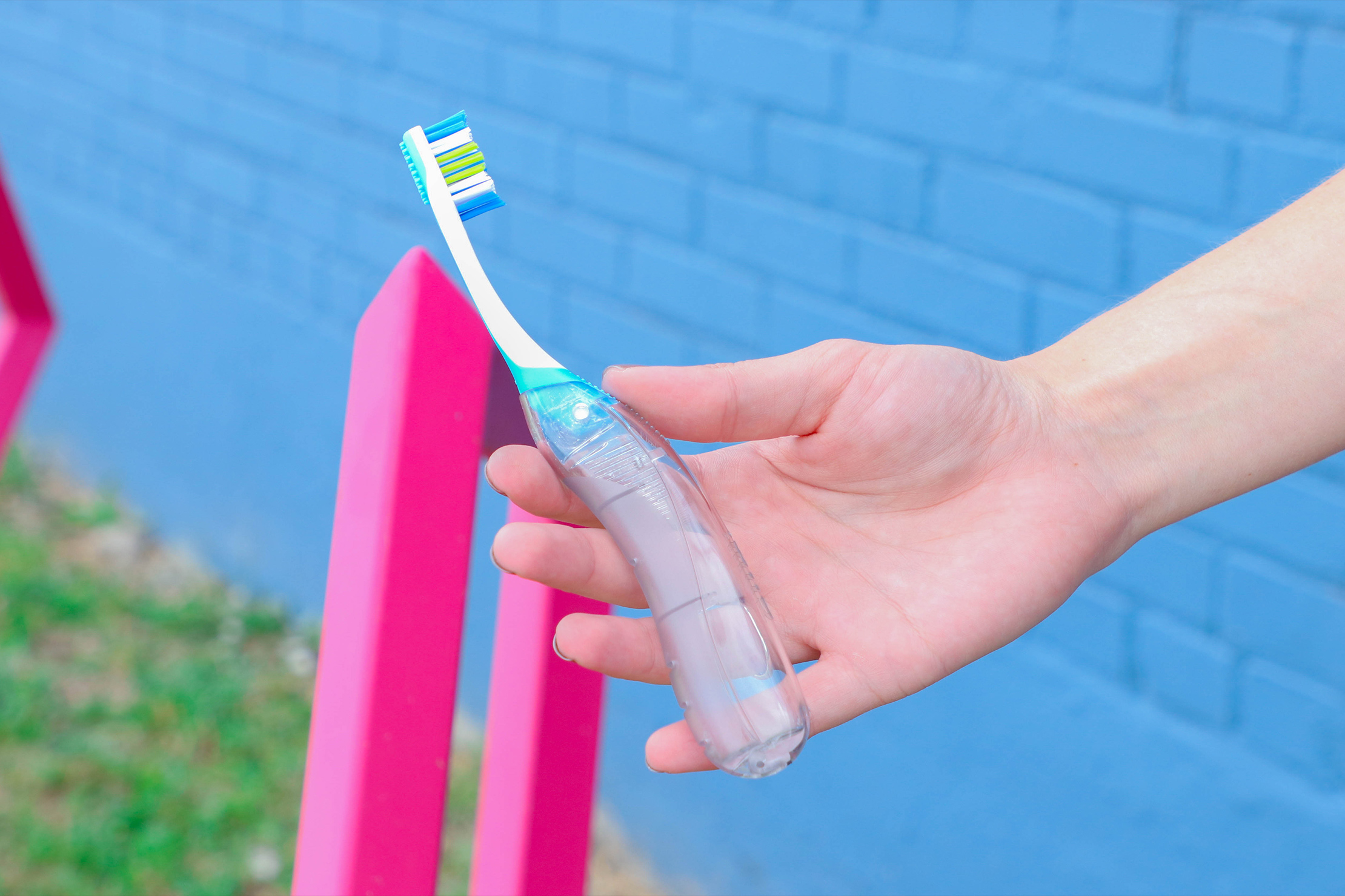 GUM Travel Toothbrush In Hand