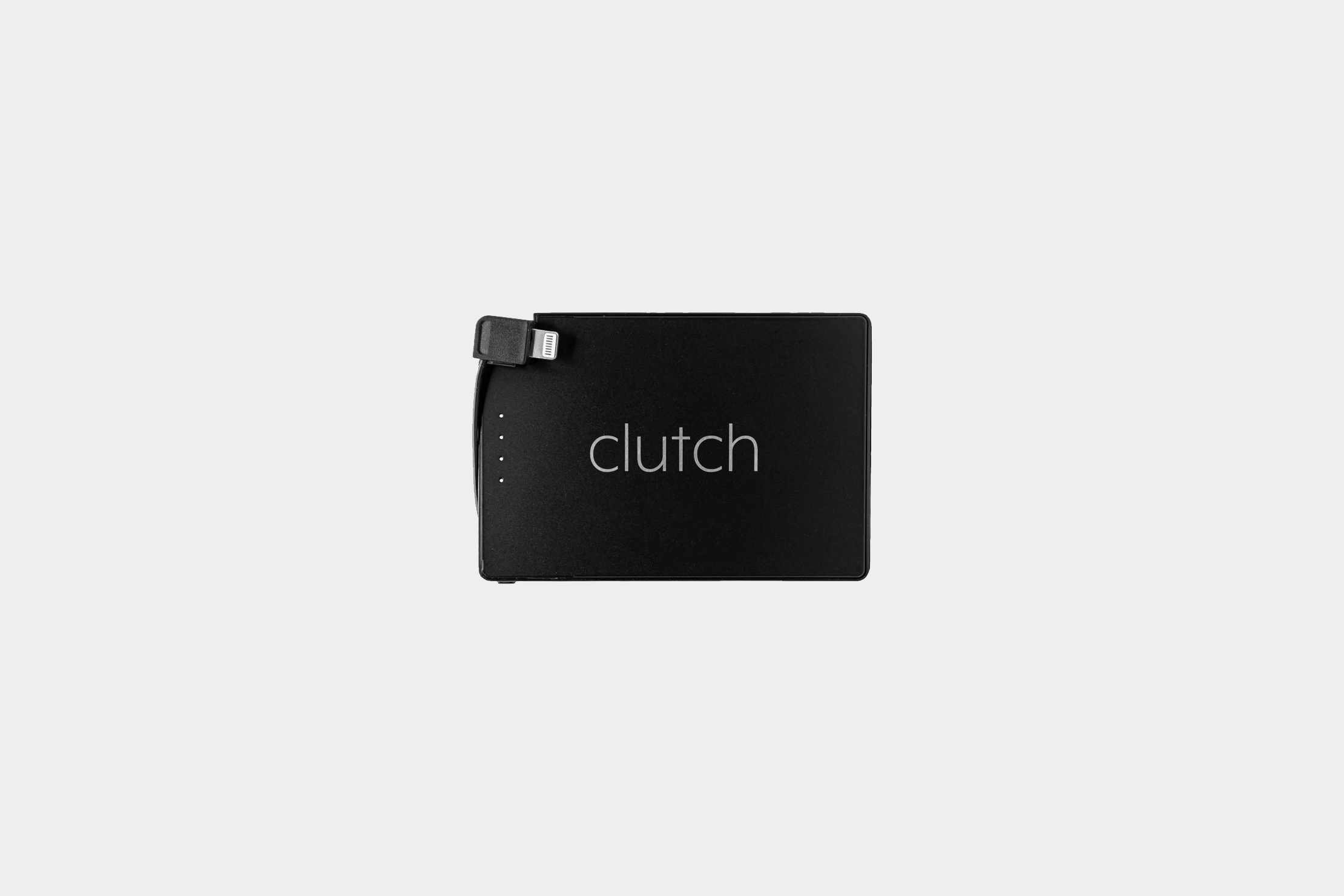 Clutch Charger Ultra Thin and Small Power Bank With Attached Cable High-Speed Portable Smartphone Charger Compatible with iPhone iPad and AirPods