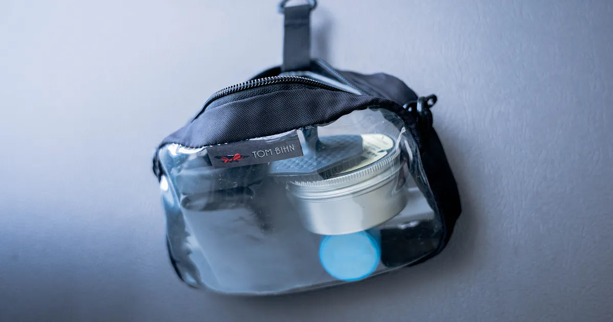 Organizer Trasparente TOM BIHN In Nylon Grigio - Edizione Limitata Ritirato, Nuovo Senza Etichette - Foto 2