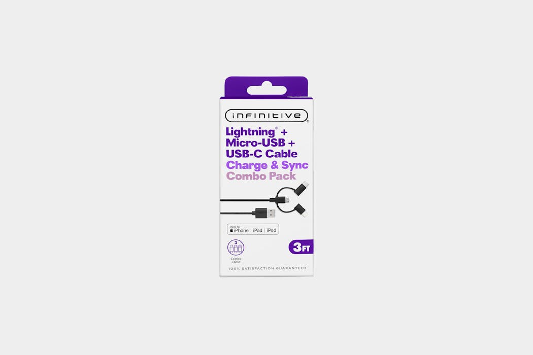 Infinitive Combo Charge & Sync Cable (3 ft)