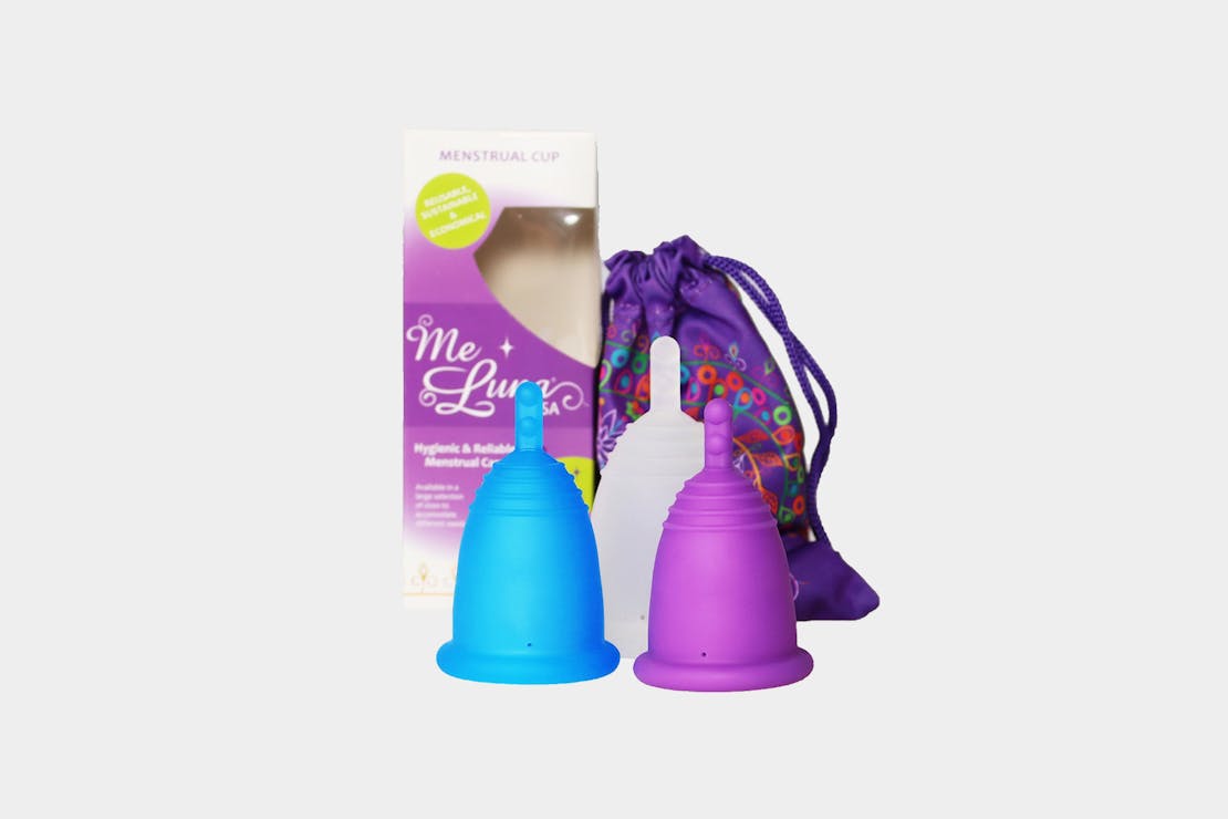 MeLuna Menstrual Cup With Stem Handle