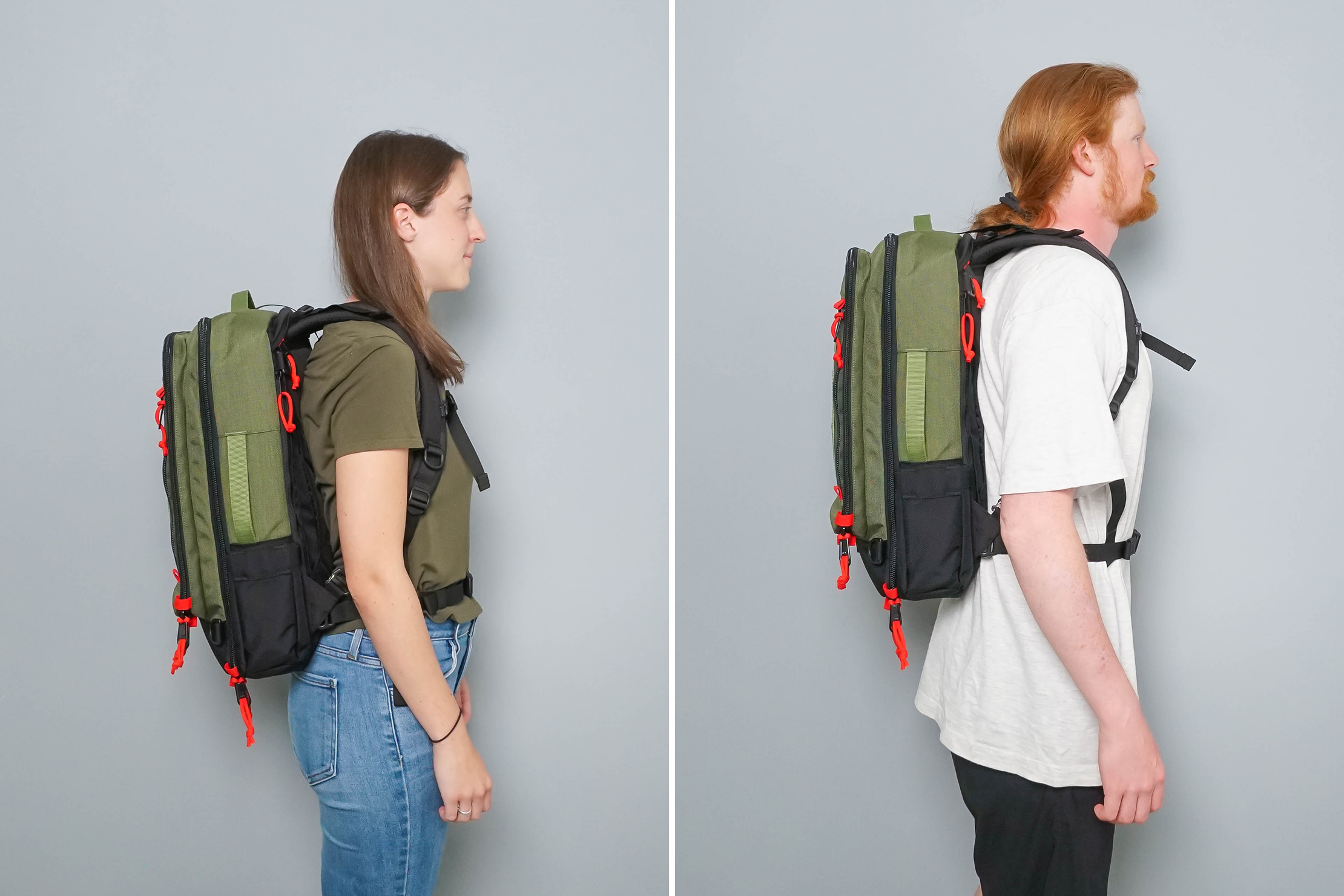 Topo Designs Global Travel Bag 30L Side By Side