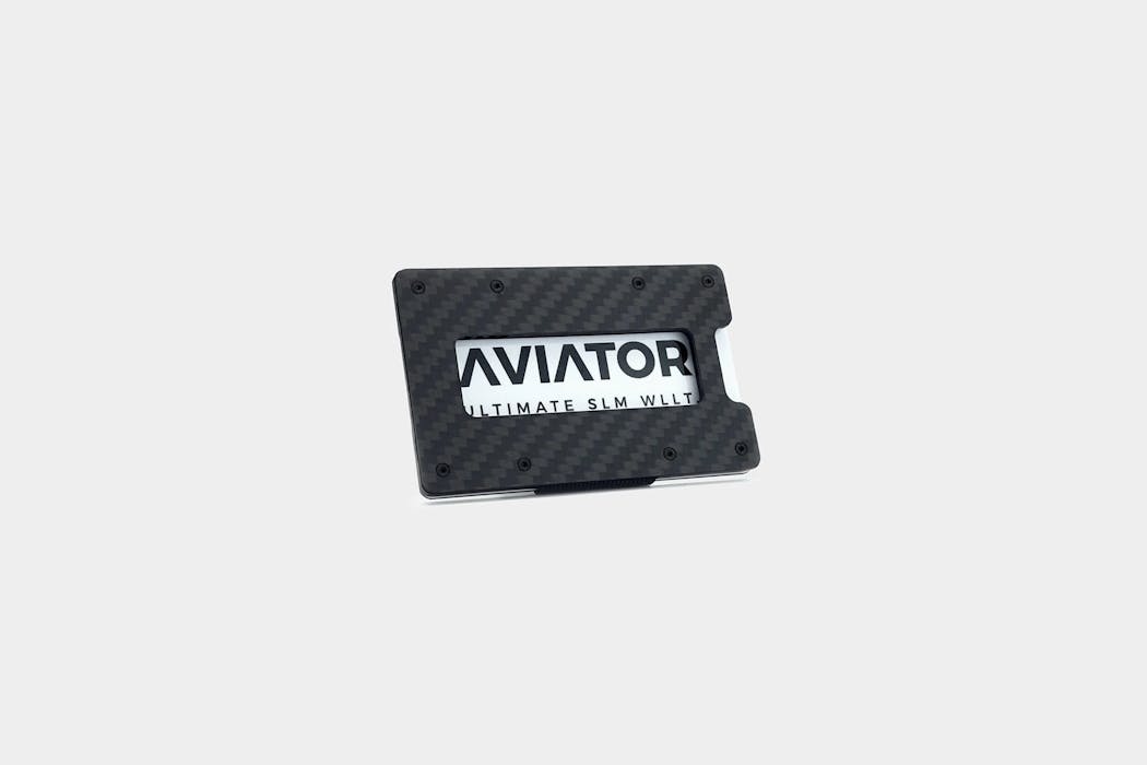 Aviator Carbon Fiber Slim Wallet