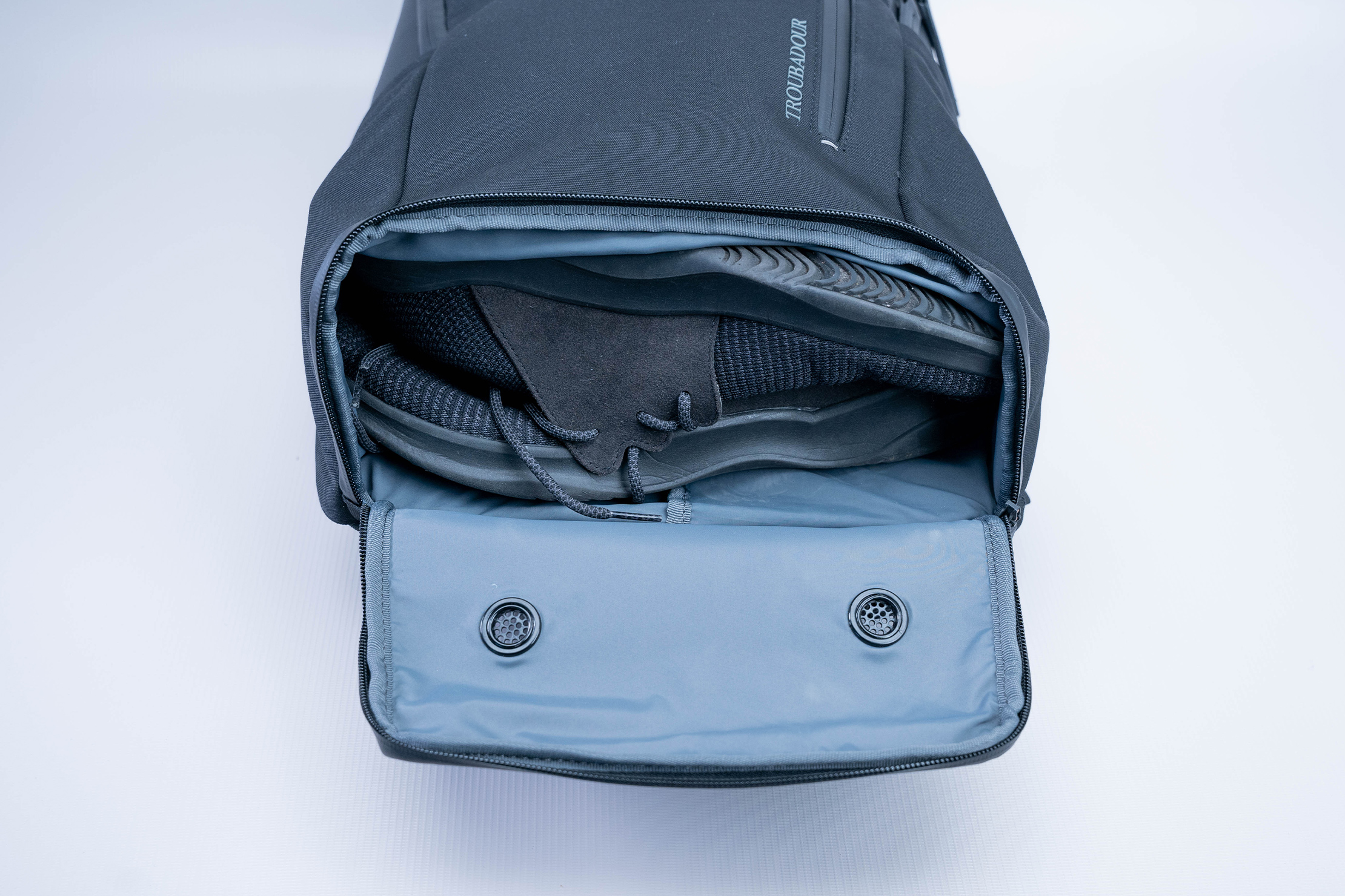 Troubadour Goods Pioneer Backpack Bottom Compartment