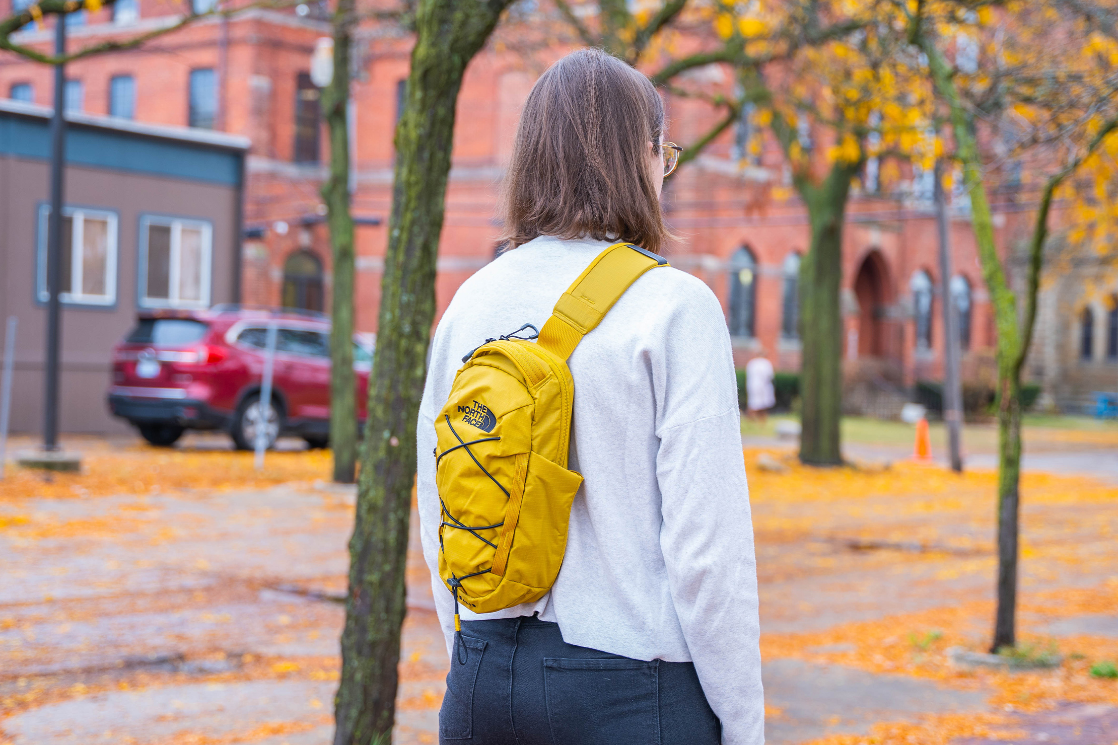 North face store one strap backpack