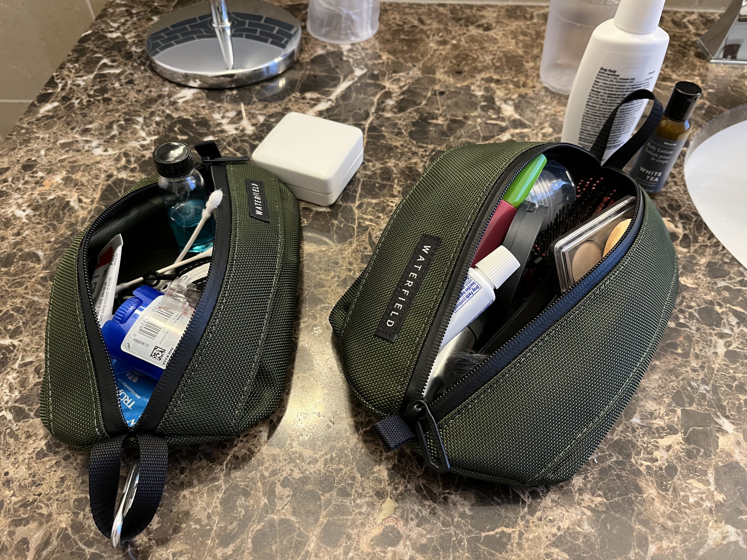 Waterfield Designs Travel Light Dopp Kit at Hotel