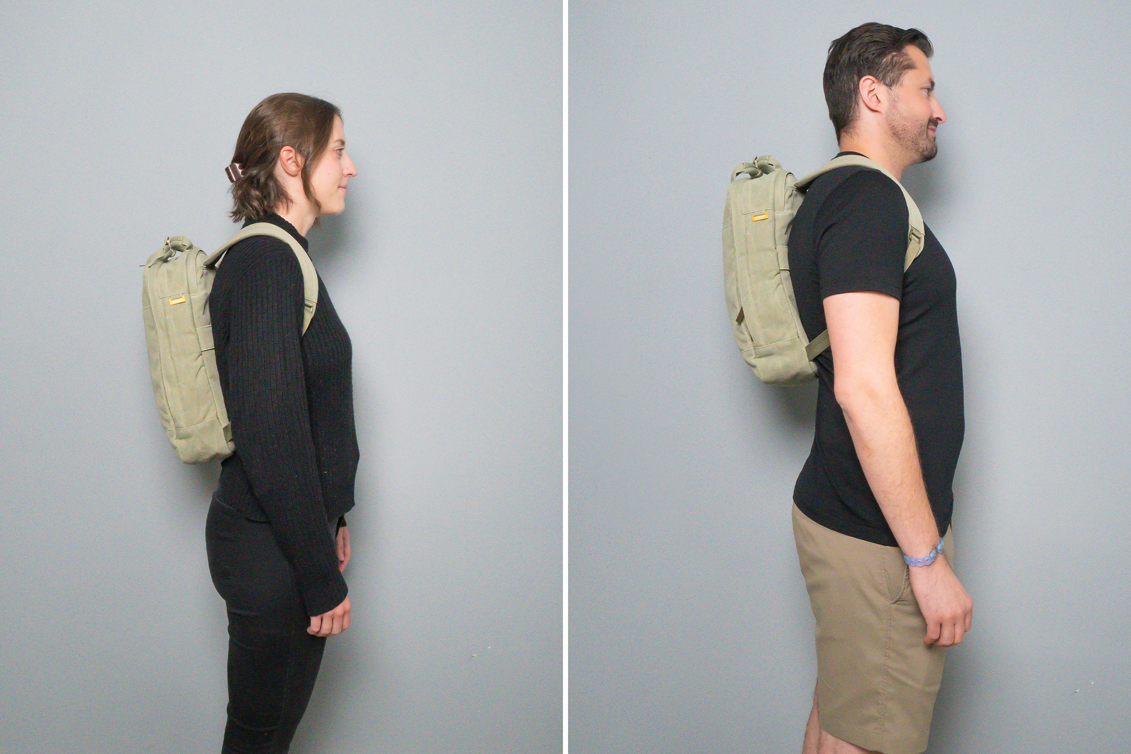 Day Owl Slim Backpack Side By Side