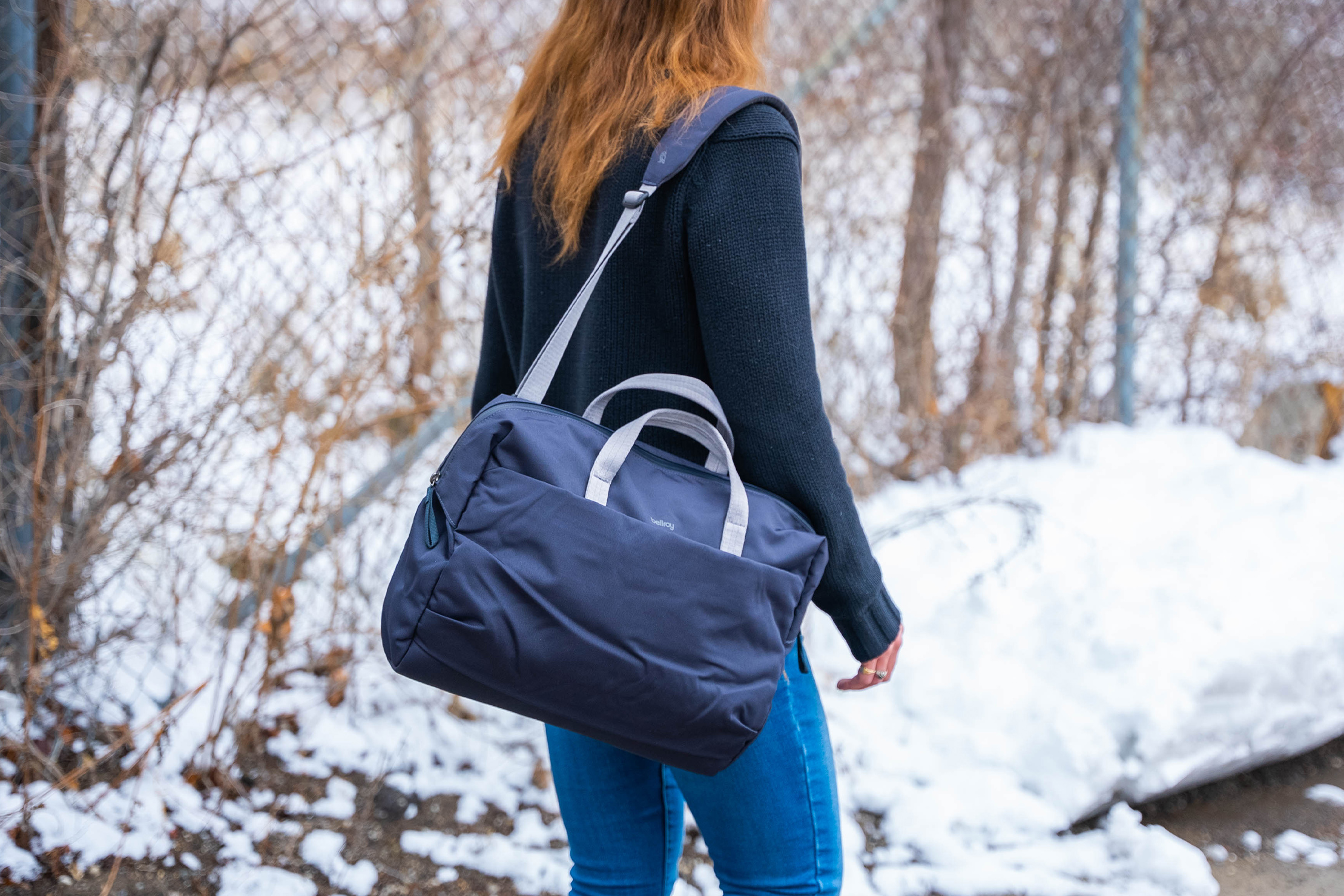 Bellroy Tech Briefcase Walking