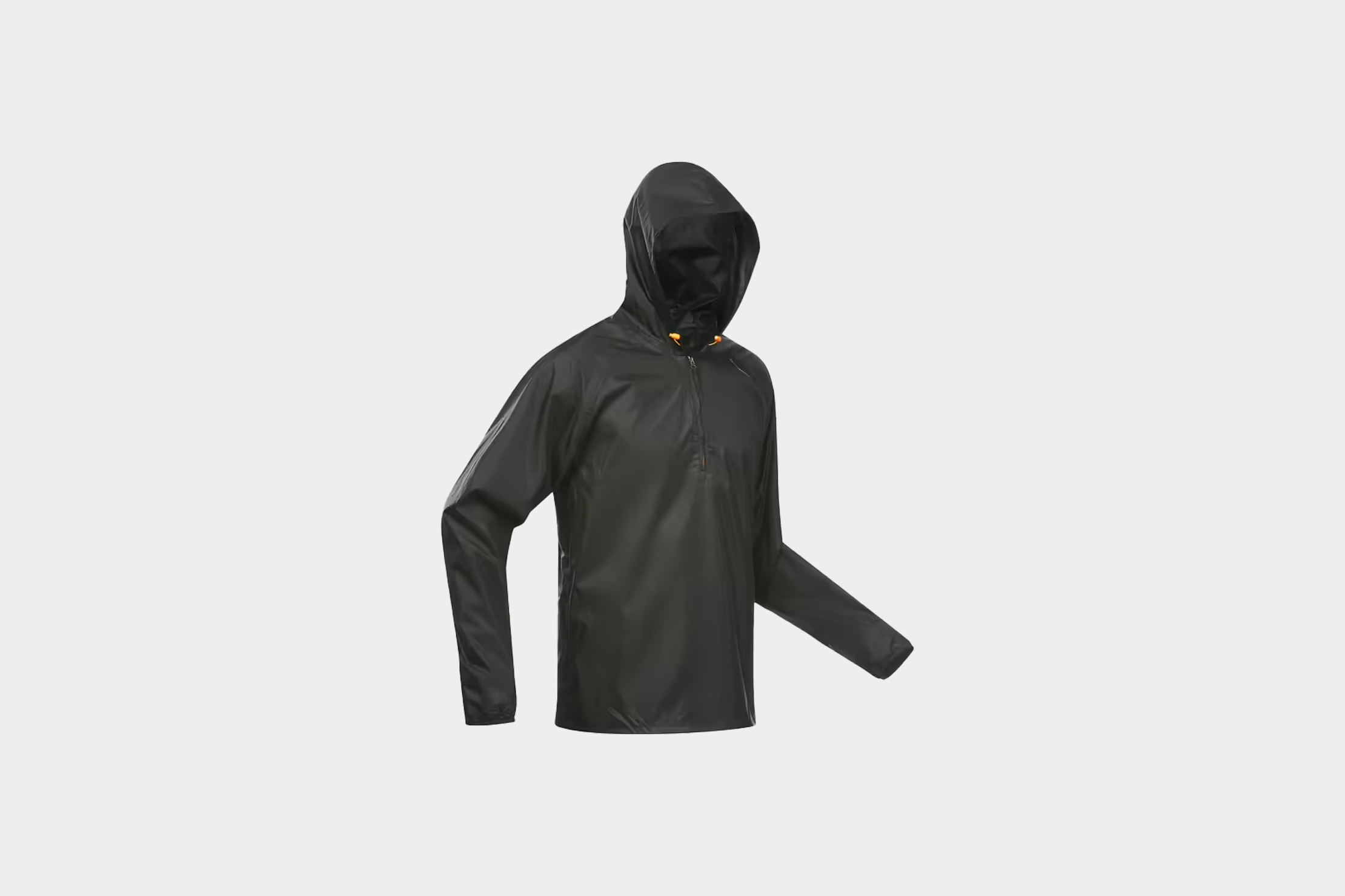 Men’s Hiking Waterproof Jacket - Raincut Black