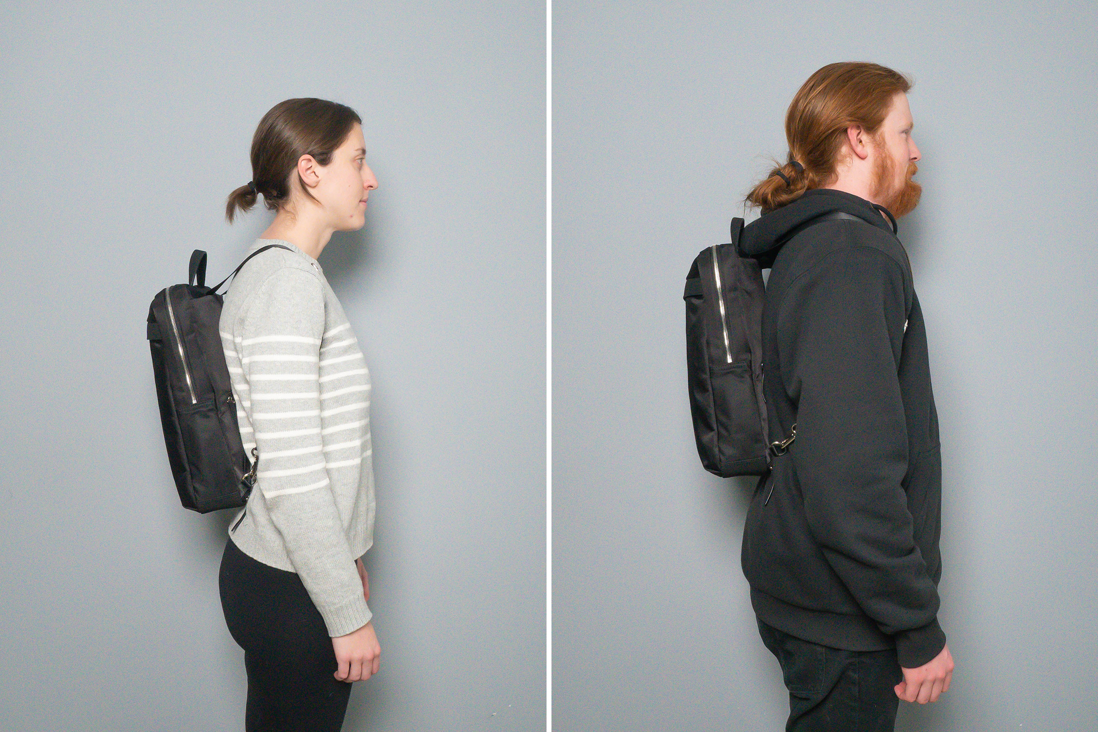 Targus Newport Ultra Slim Backpack Side By Side