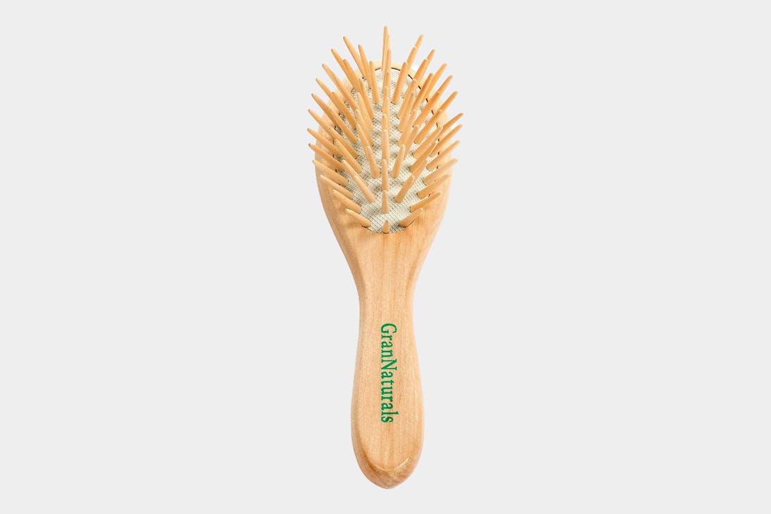 GranNaturals Small Wooden Travel Brush