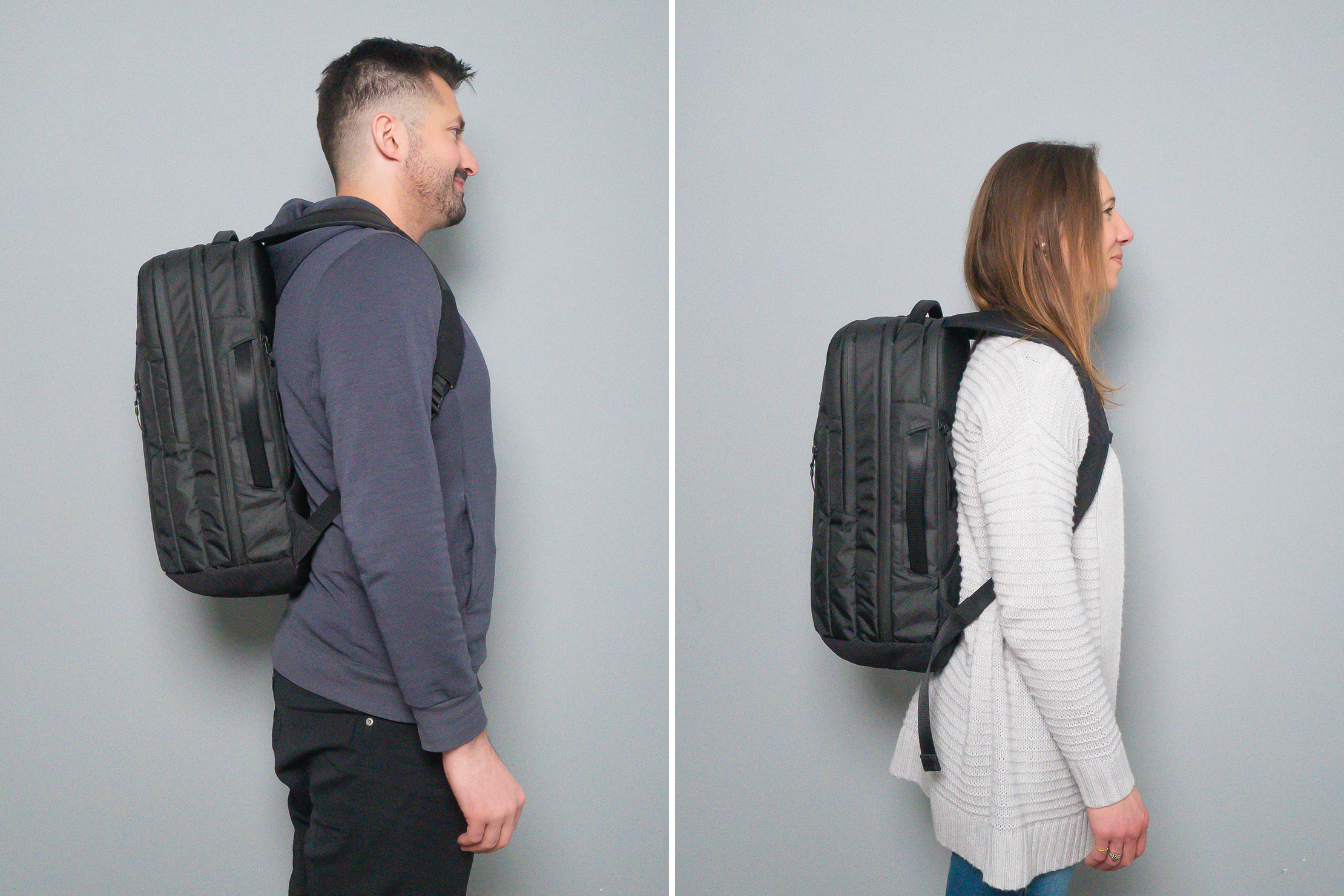 SLNT E3 Faraday Backpack Side By Side