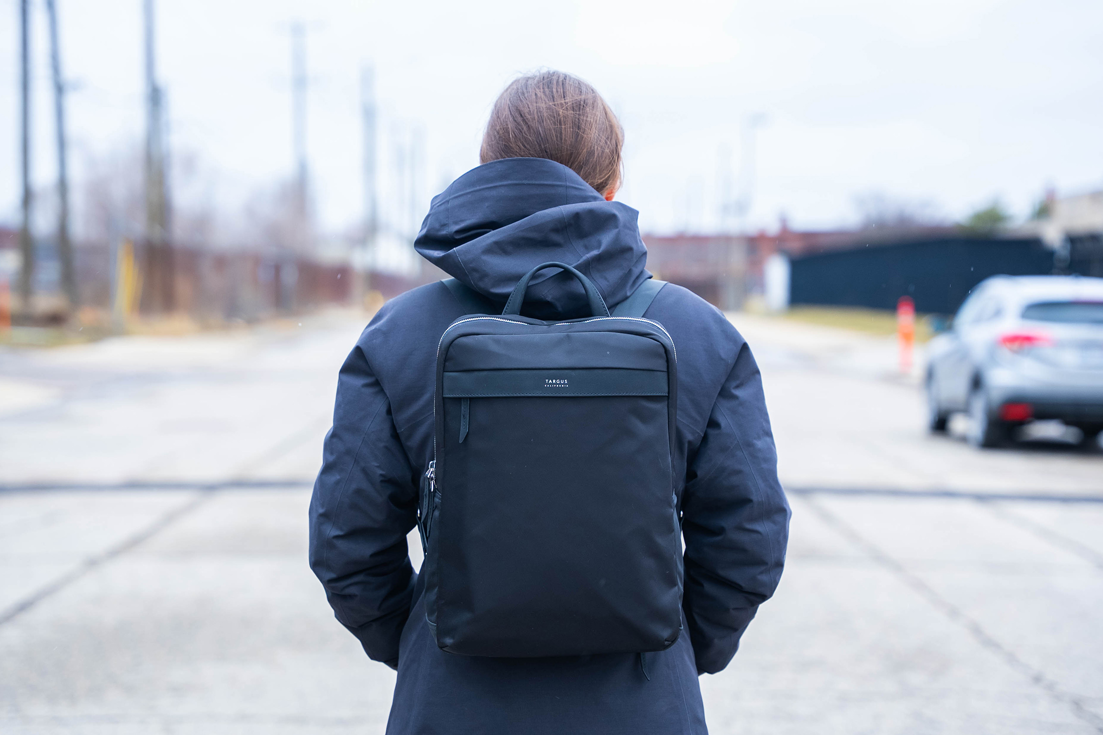 Targus Newport Ultra Slim Backpack Back