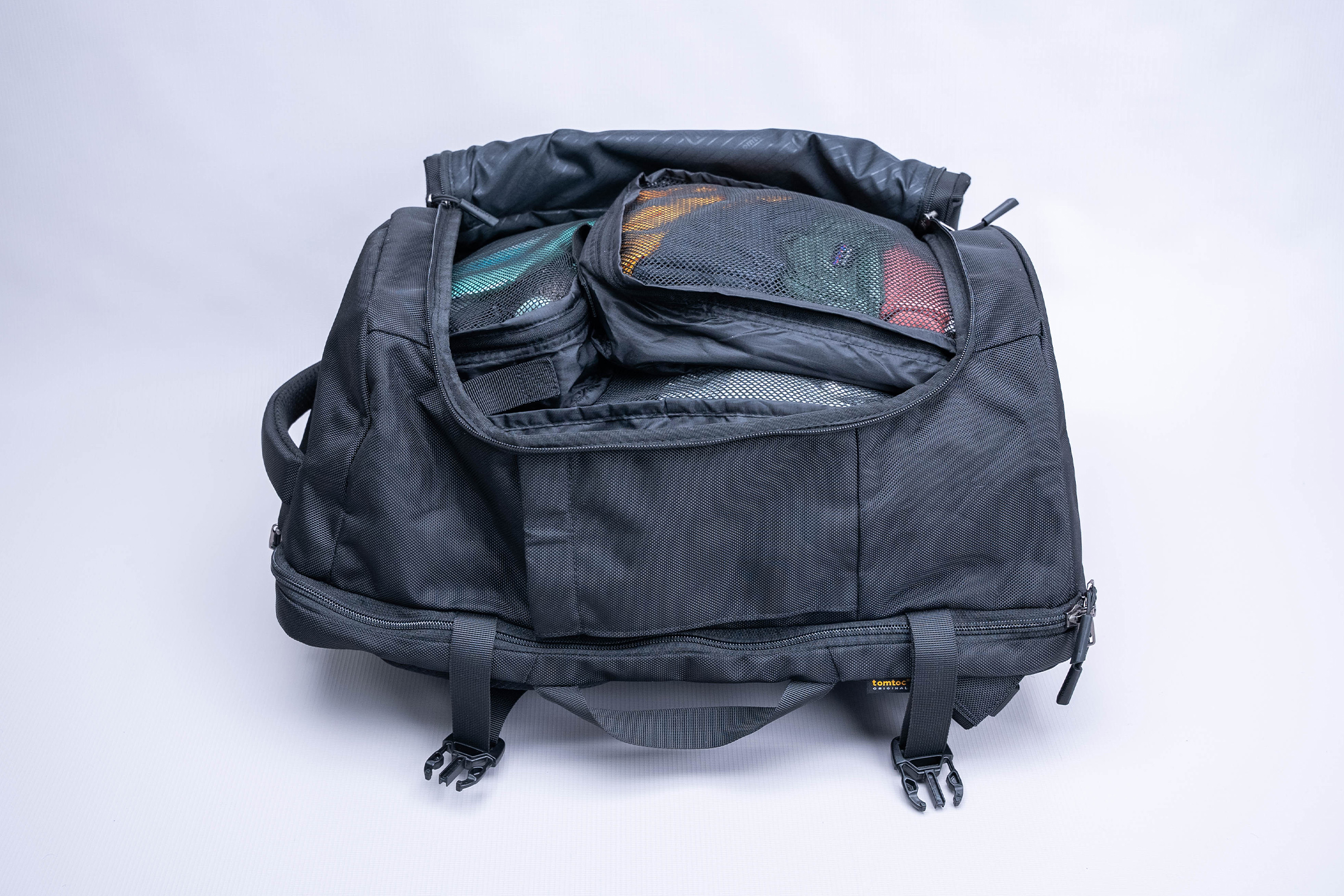 tomtoc Navigator-A82 Travel Laptop Backpack 40L Stuffed